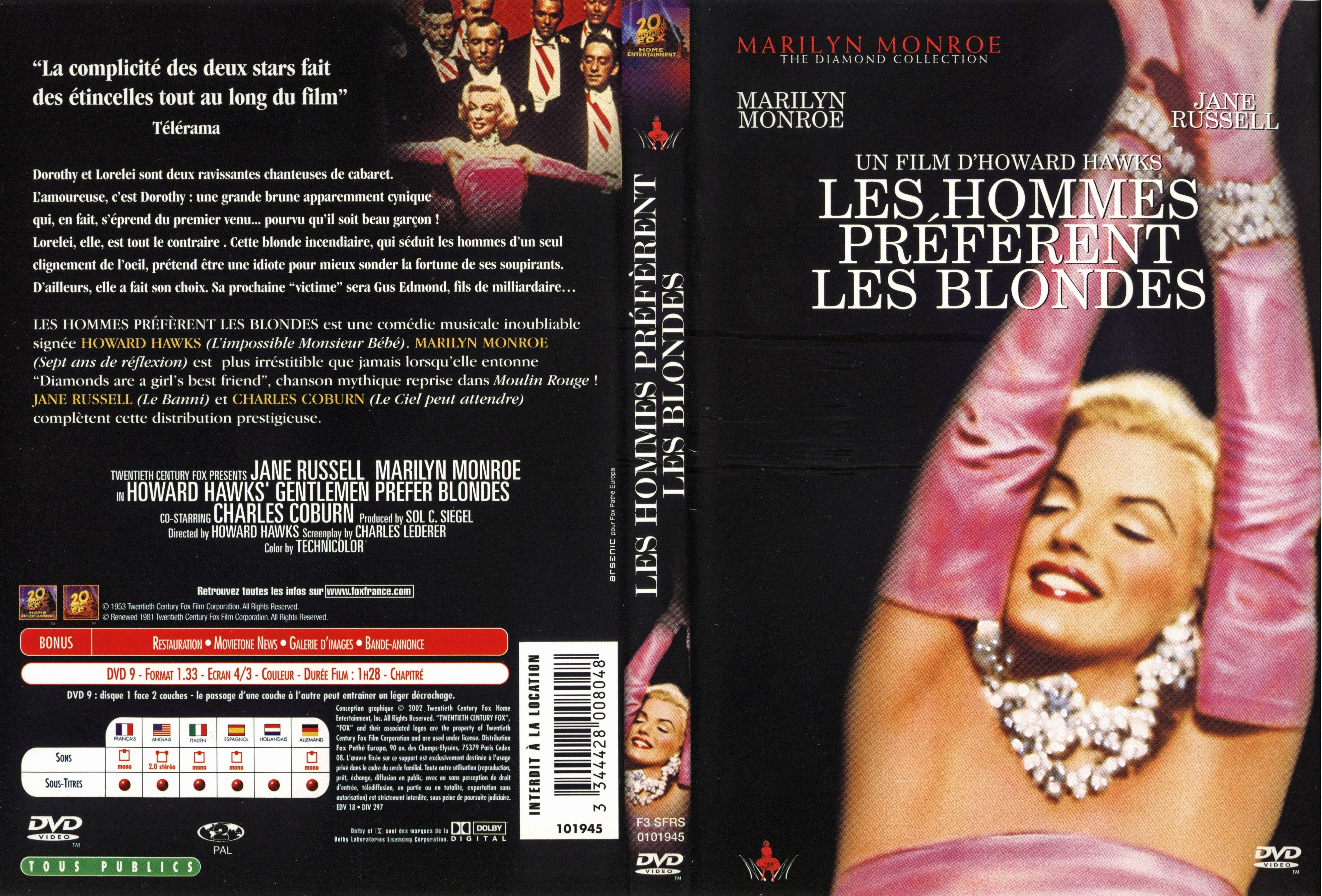 Jaquette DVD Les hommes preferent les blondes