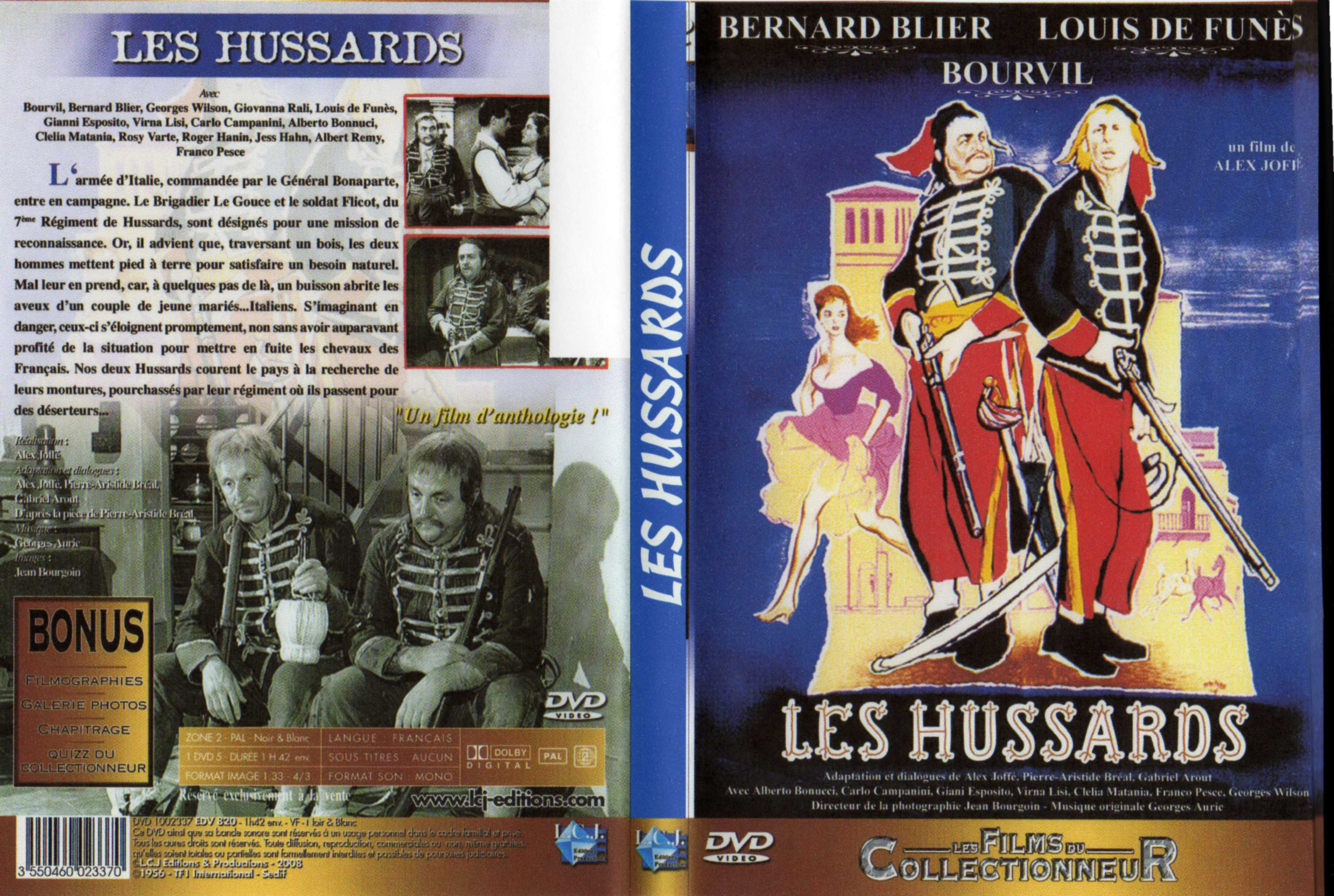 Jaquette DVD Les hussards