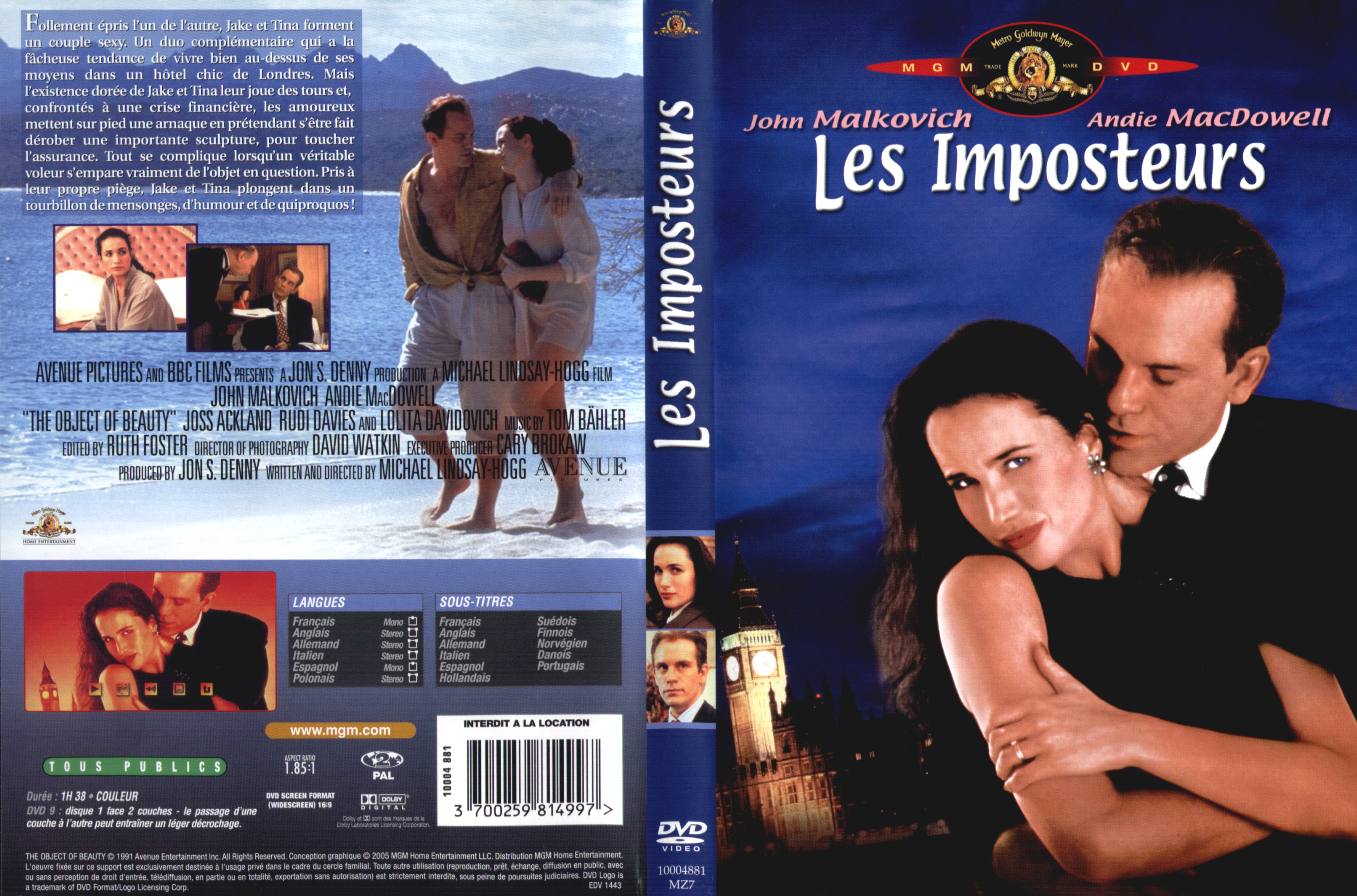 Jaquette DVD Les imposteurs