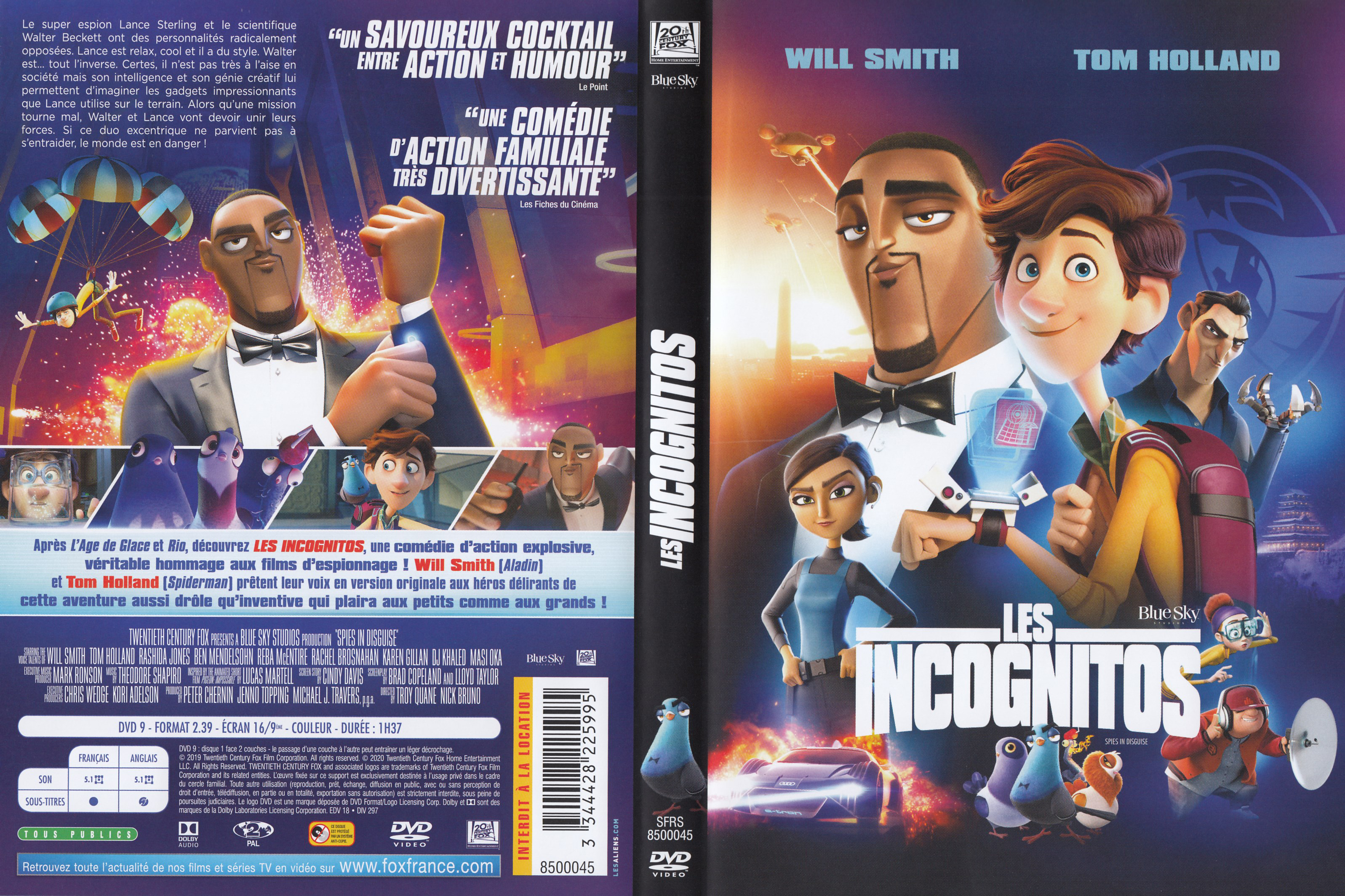 Jaquette DVD Les incognitos