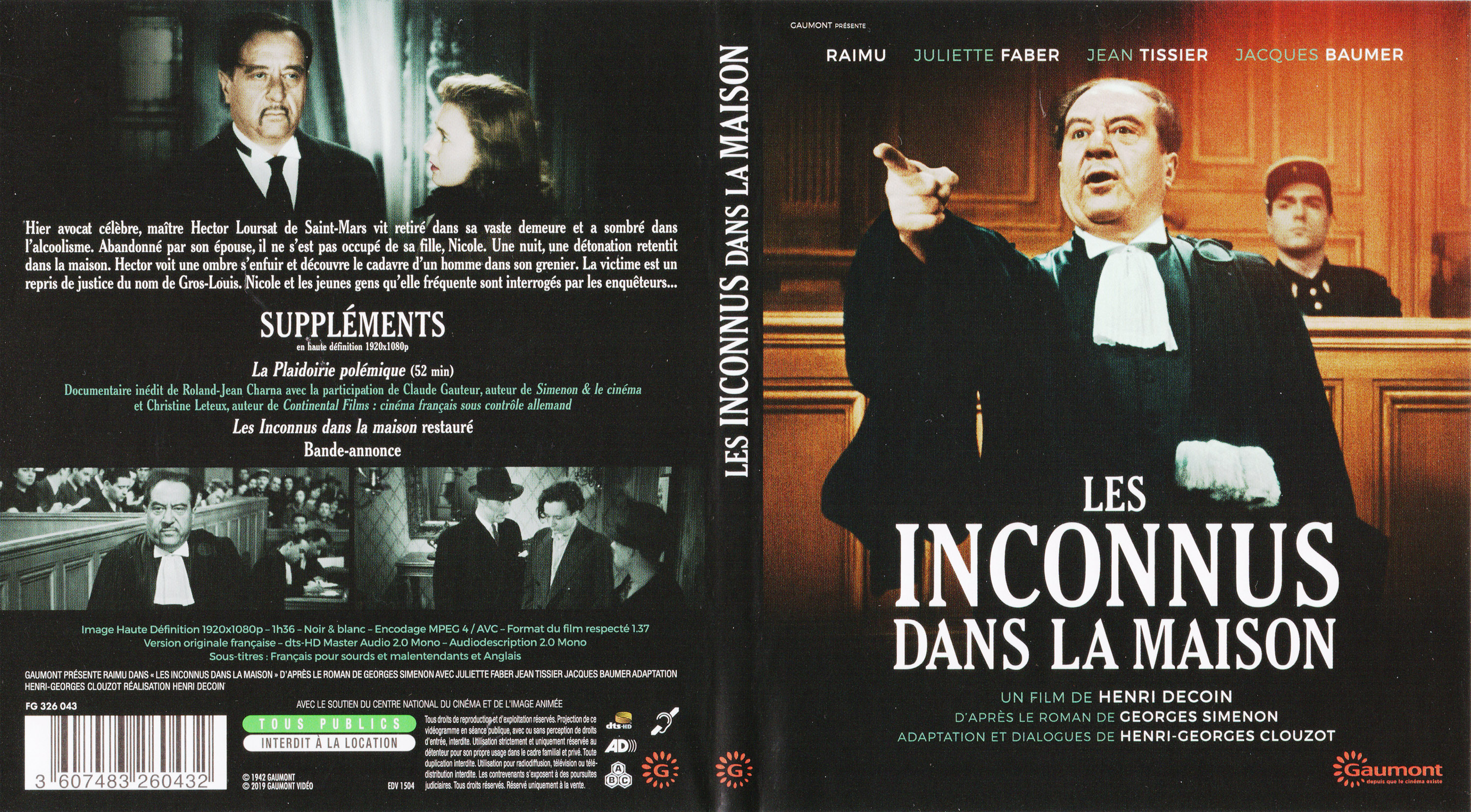 Jaquette DVD Les inconnus dans la maison (BLU-RAY)