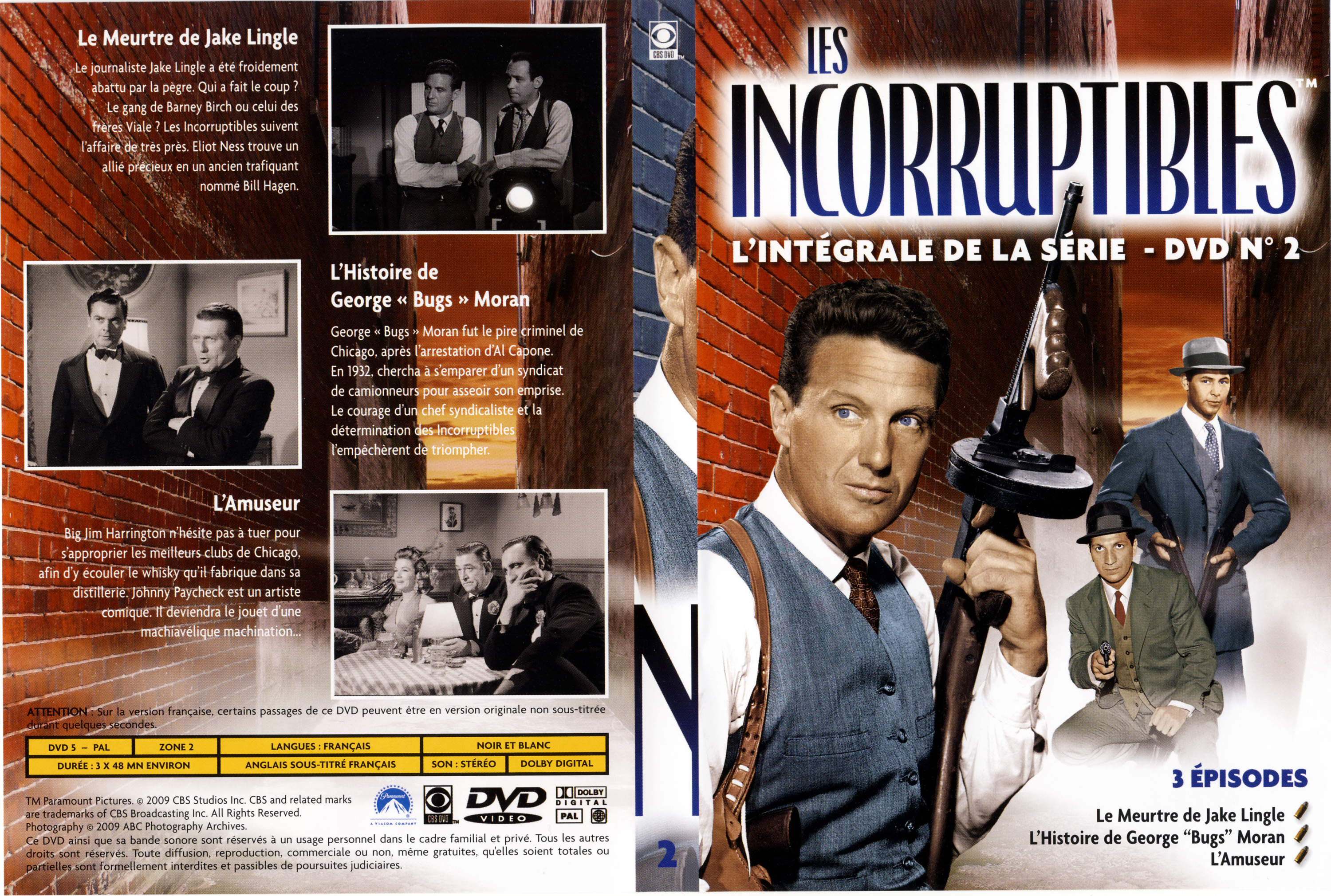 Jaquette DVD Les incorruptibles intgrale DVD 02