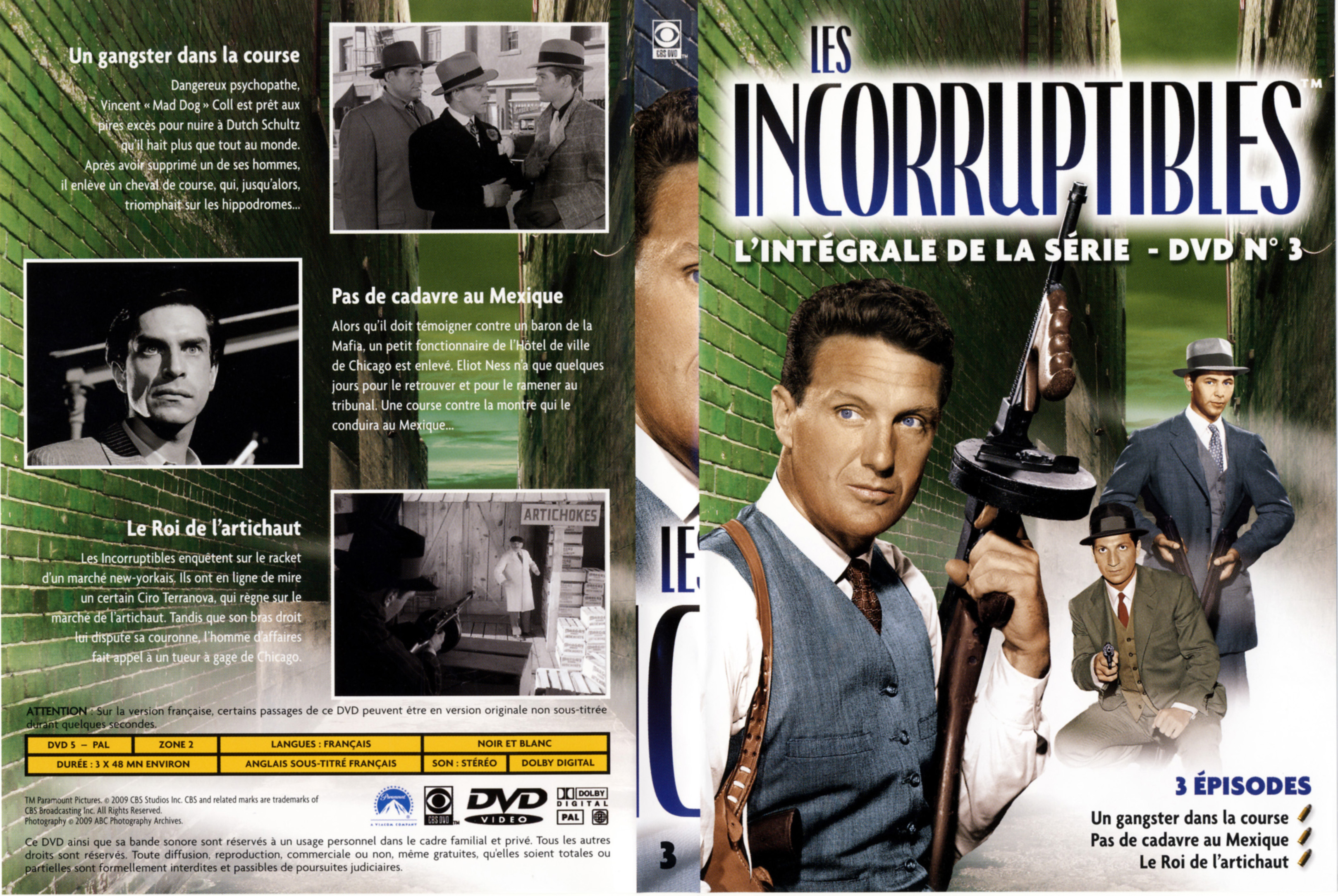 Jaquette DVD Les incorruptibles intgrale DVD 03