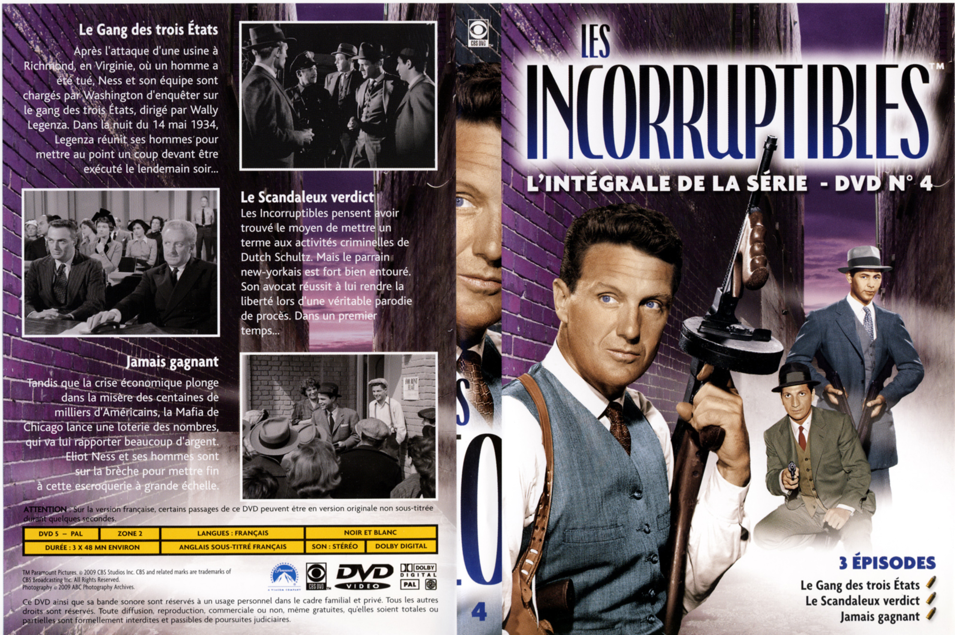 Jaquette DVD Les incorruptibles intgrale DVD 04