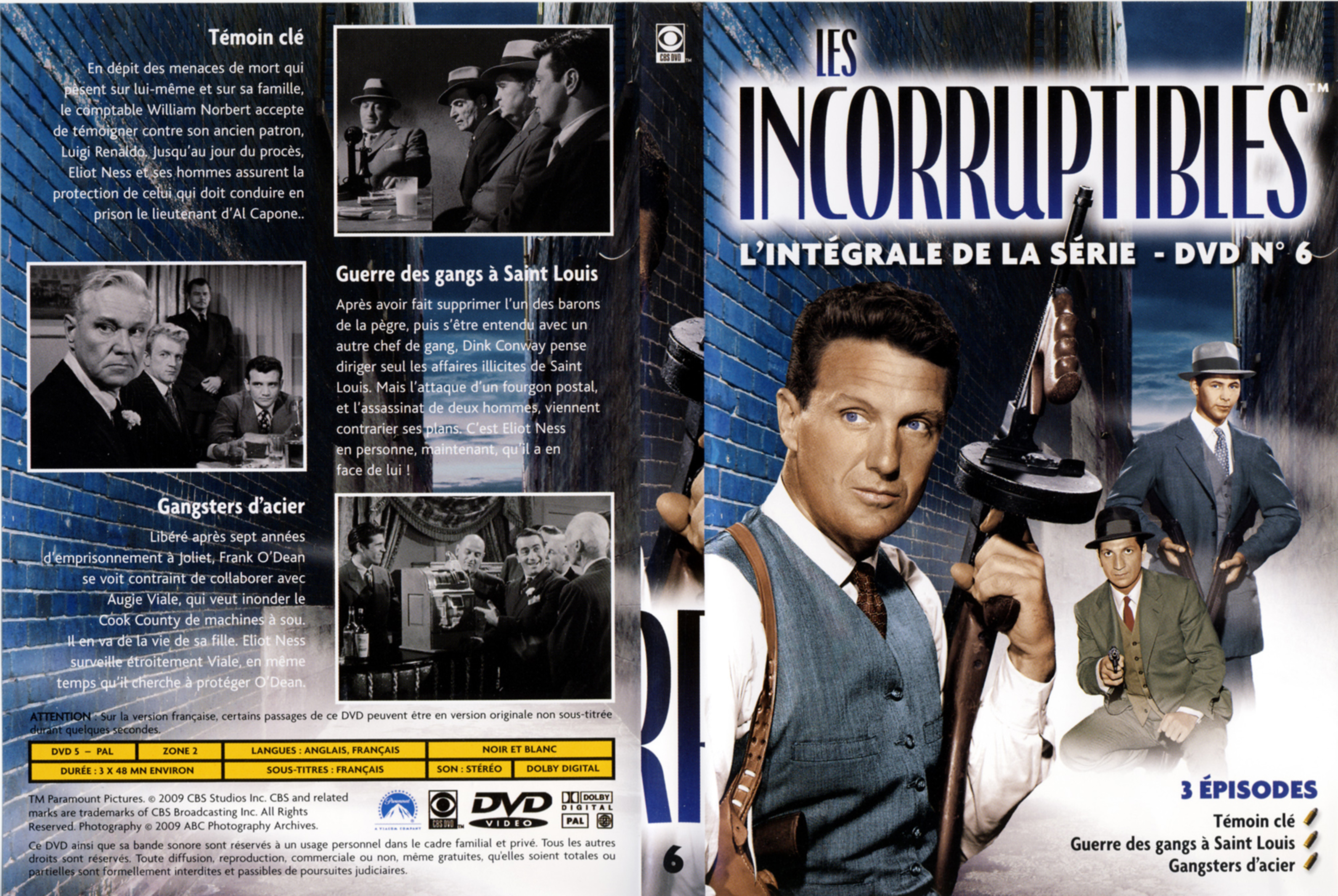 Jaquette DVD Les incorruptibles intgrale DVD 06