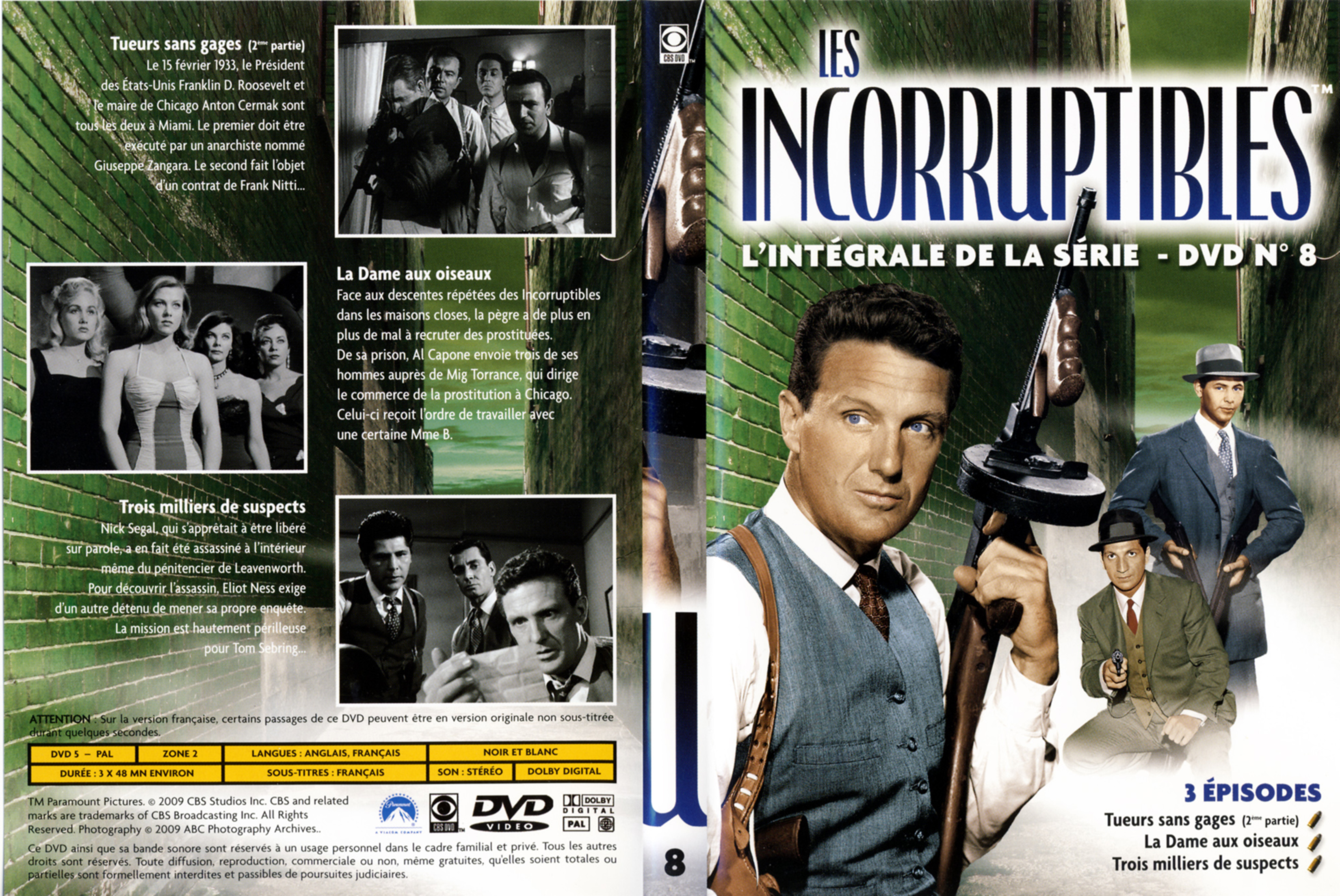 Jaquette DVD Les incorruptibles intgrale DVD 08