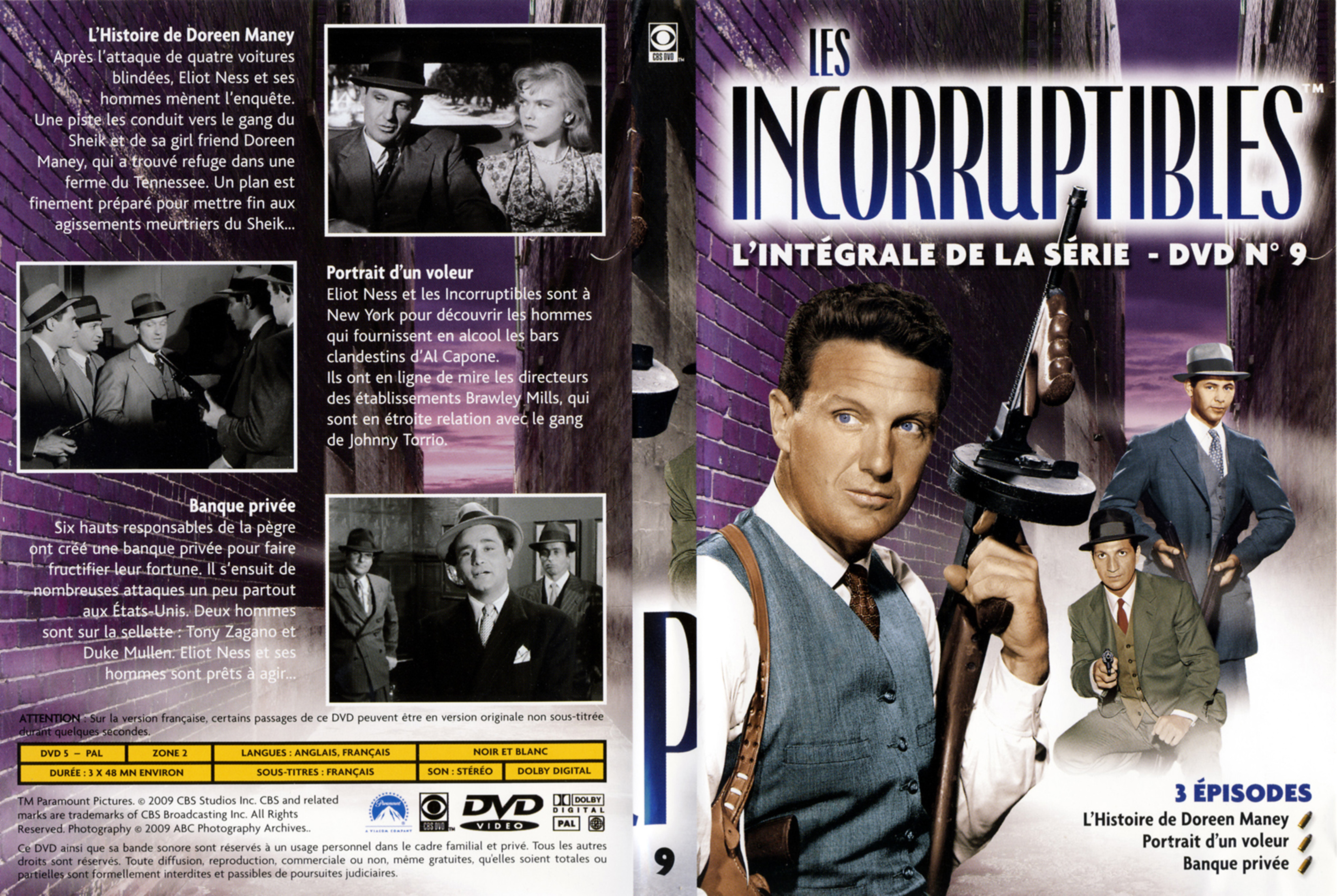 Jaquette DVD Les incorruptibles intgrale DVD 09