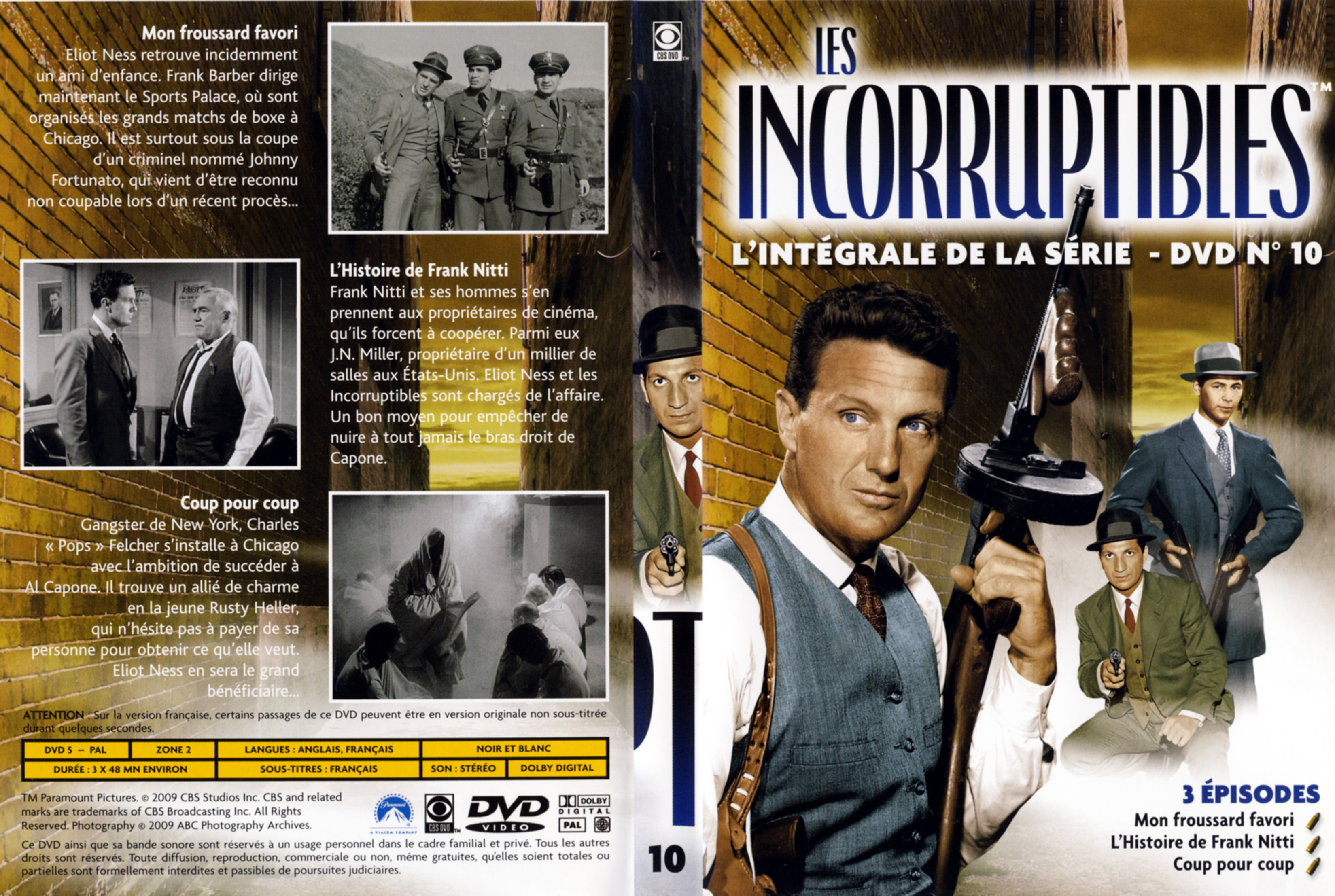 Jaquette DVD Les incorruptibles intgrale DVD 10
