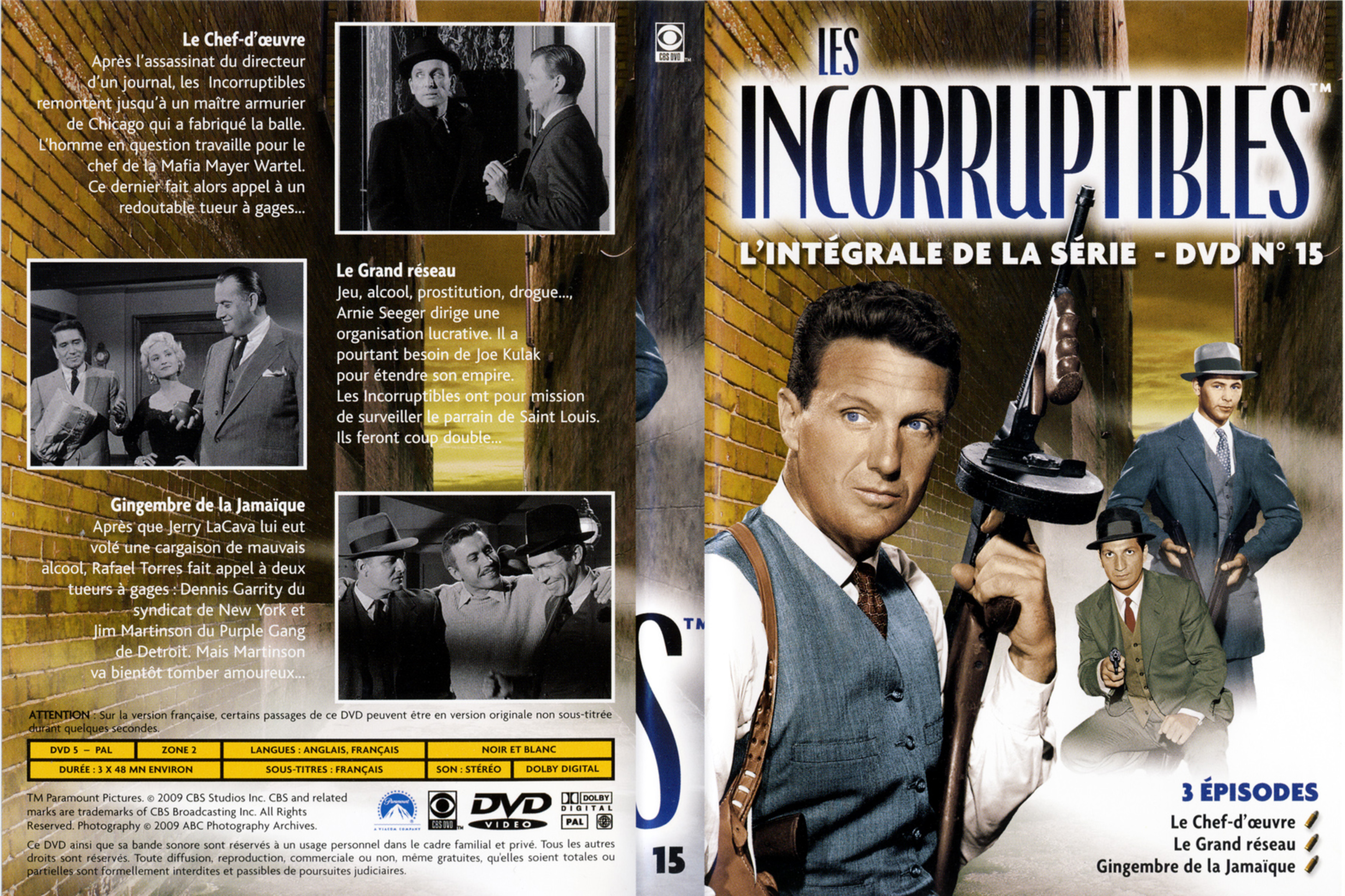 Jaquette DVD Les incorruptibles intgrale DVD 15