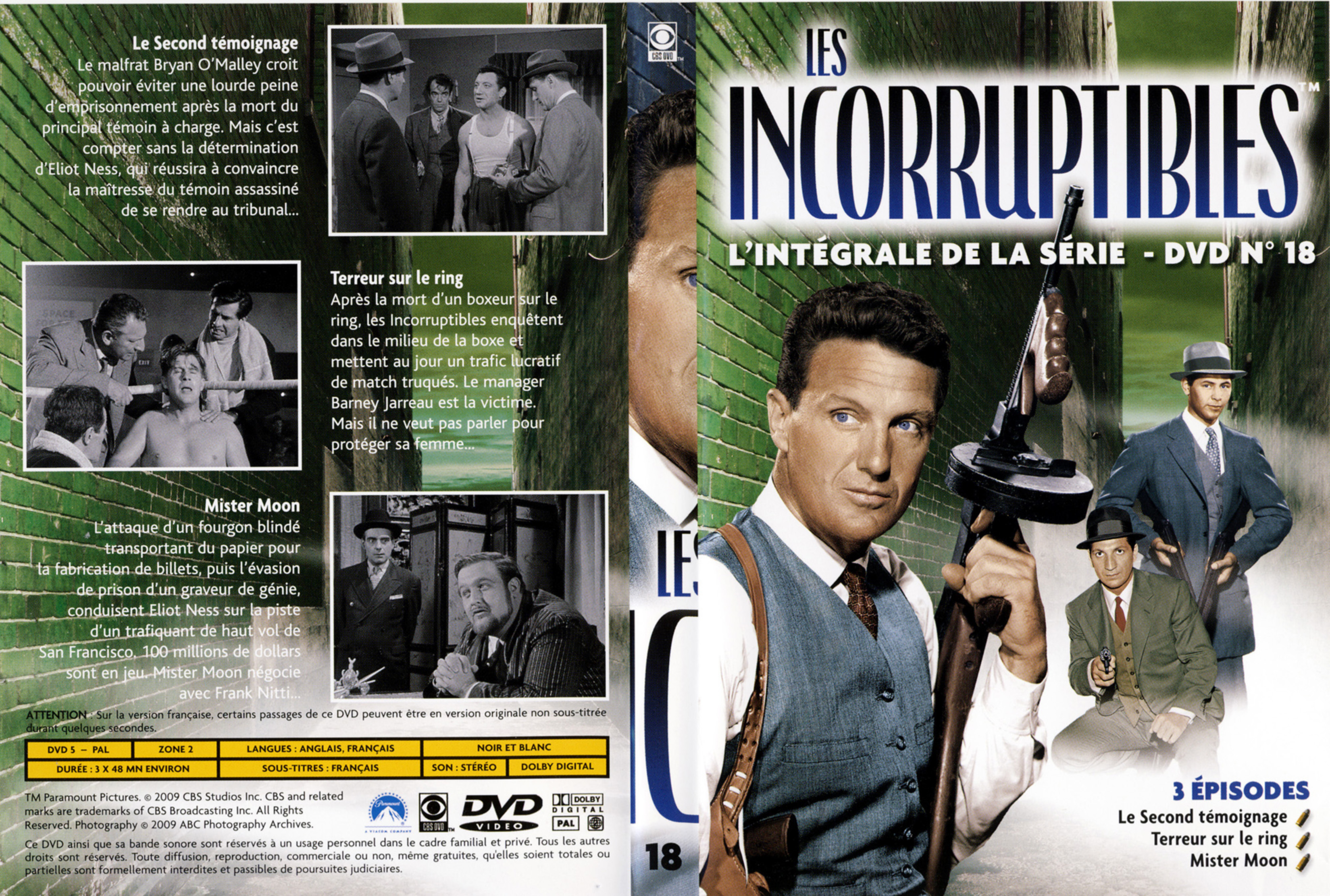 Jaquette DVD Les incorruptibles intgrale DVD 18