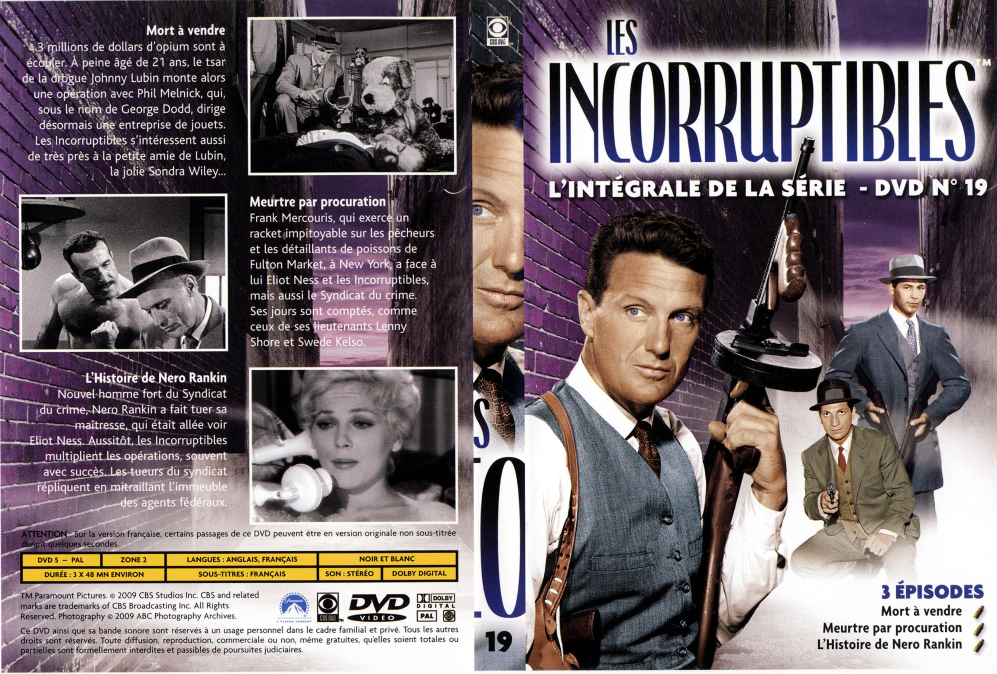 Jaquette DVD Les incorruptibles intgrale DVD 19