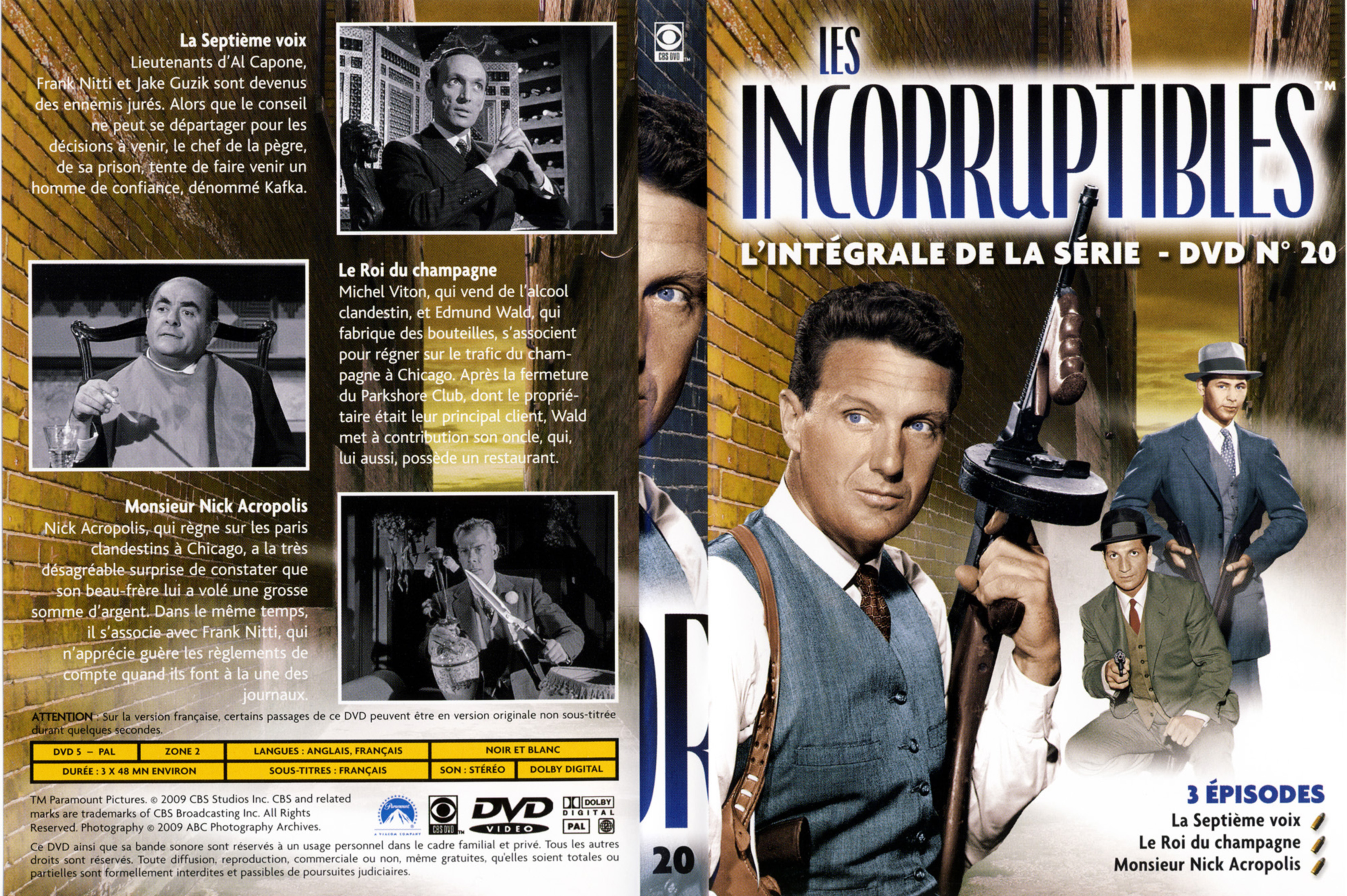 Jaquette DVD Les incorruptibles intgrale DVD 20