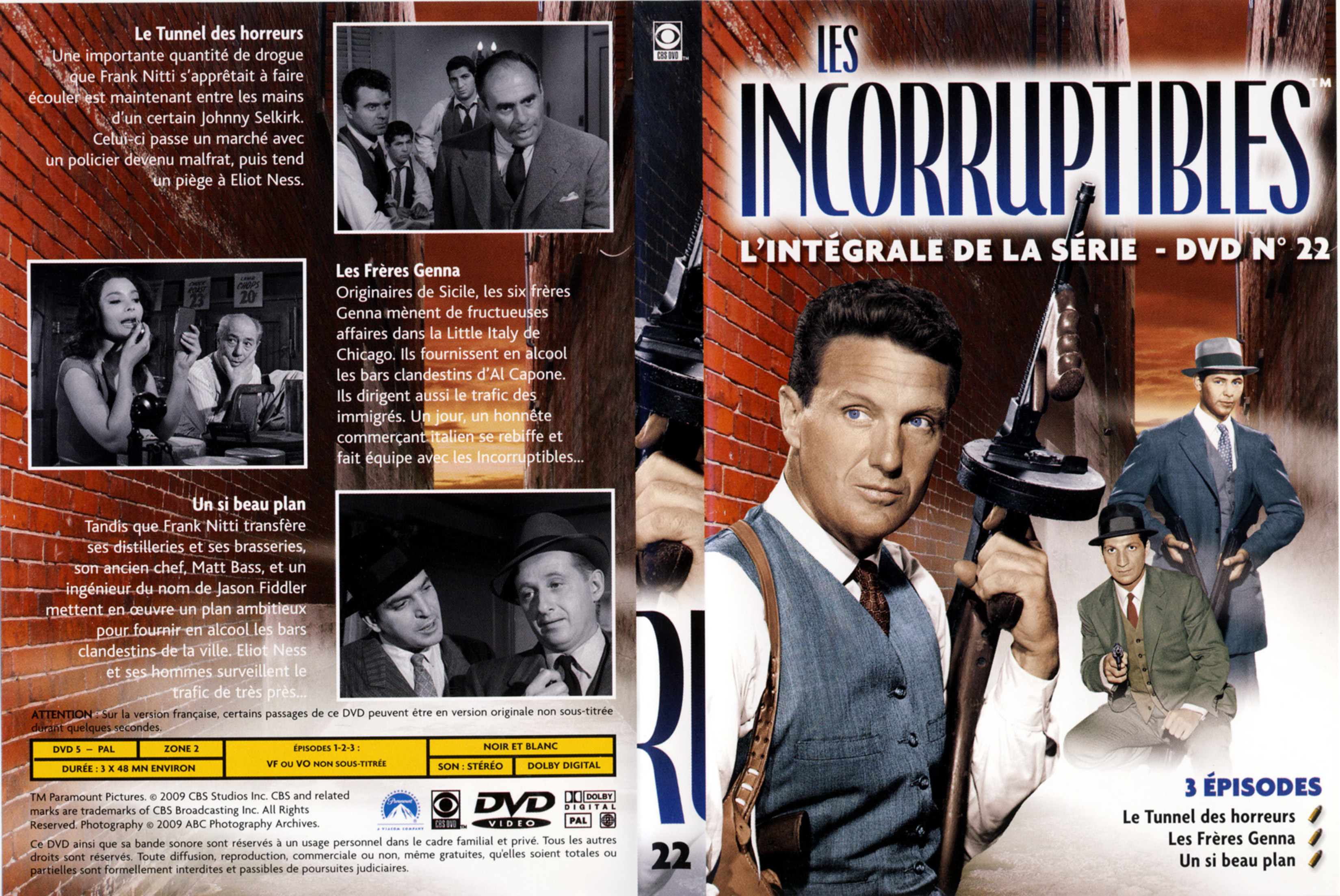 Jaquette DVD Les incorruptibles intgrale DVD 22