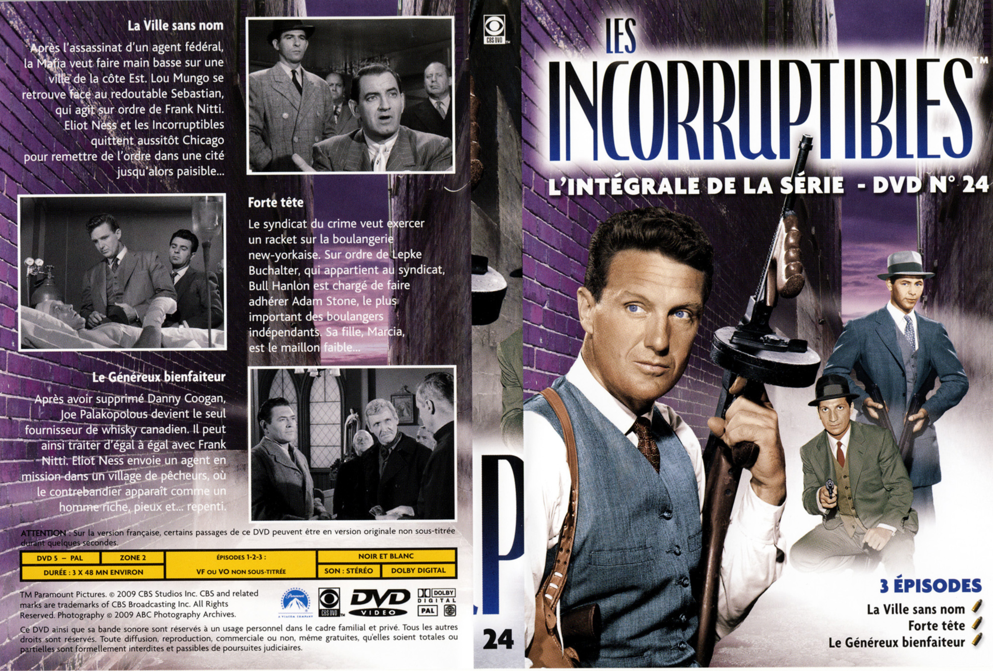 Jaquette DVD Les incorruptibles intgrale DVD 24