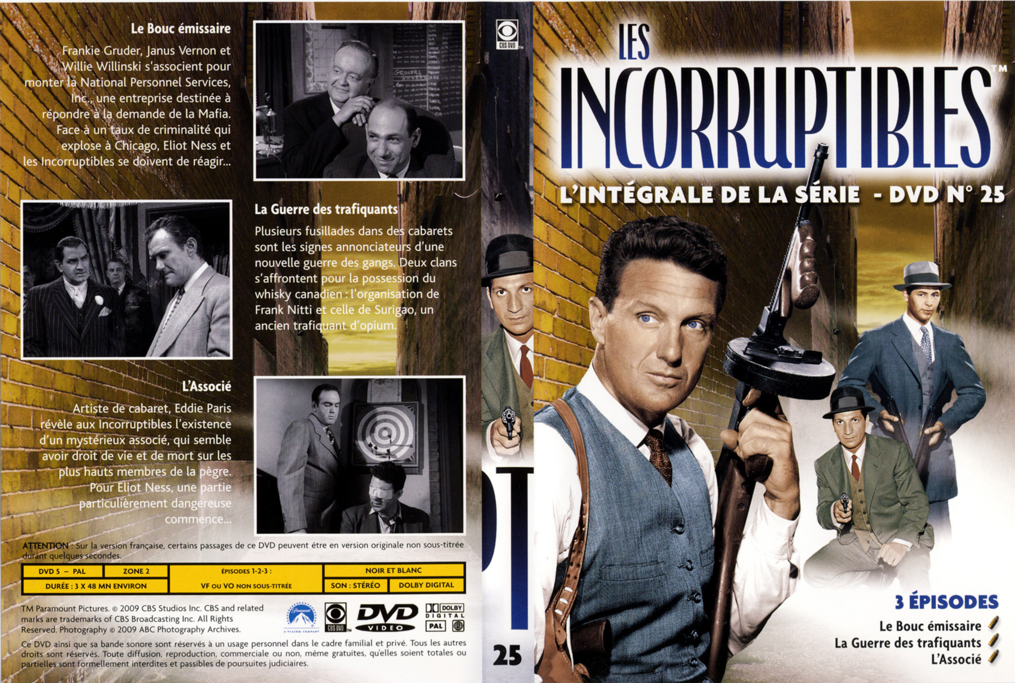 Jaquette DVD Les incorruptibles intgrale DVD 25