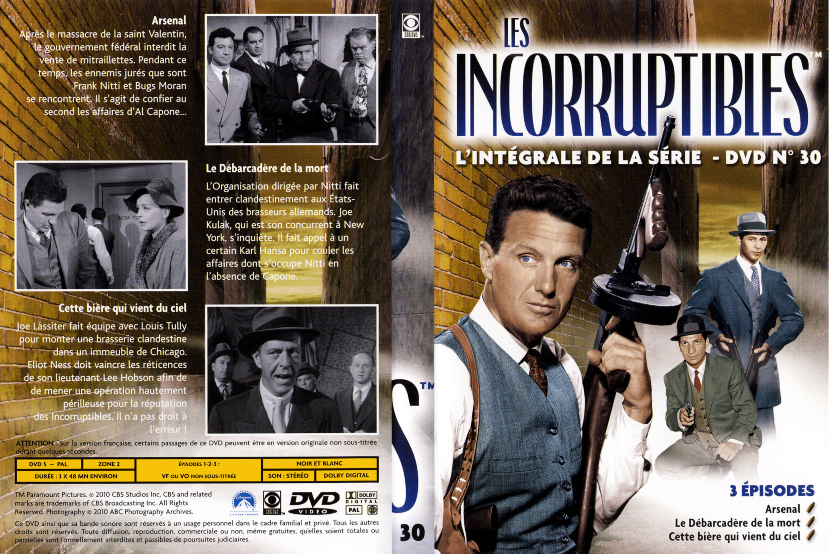 Jaquette DVD Les incorruptibles intgrale DVD 30