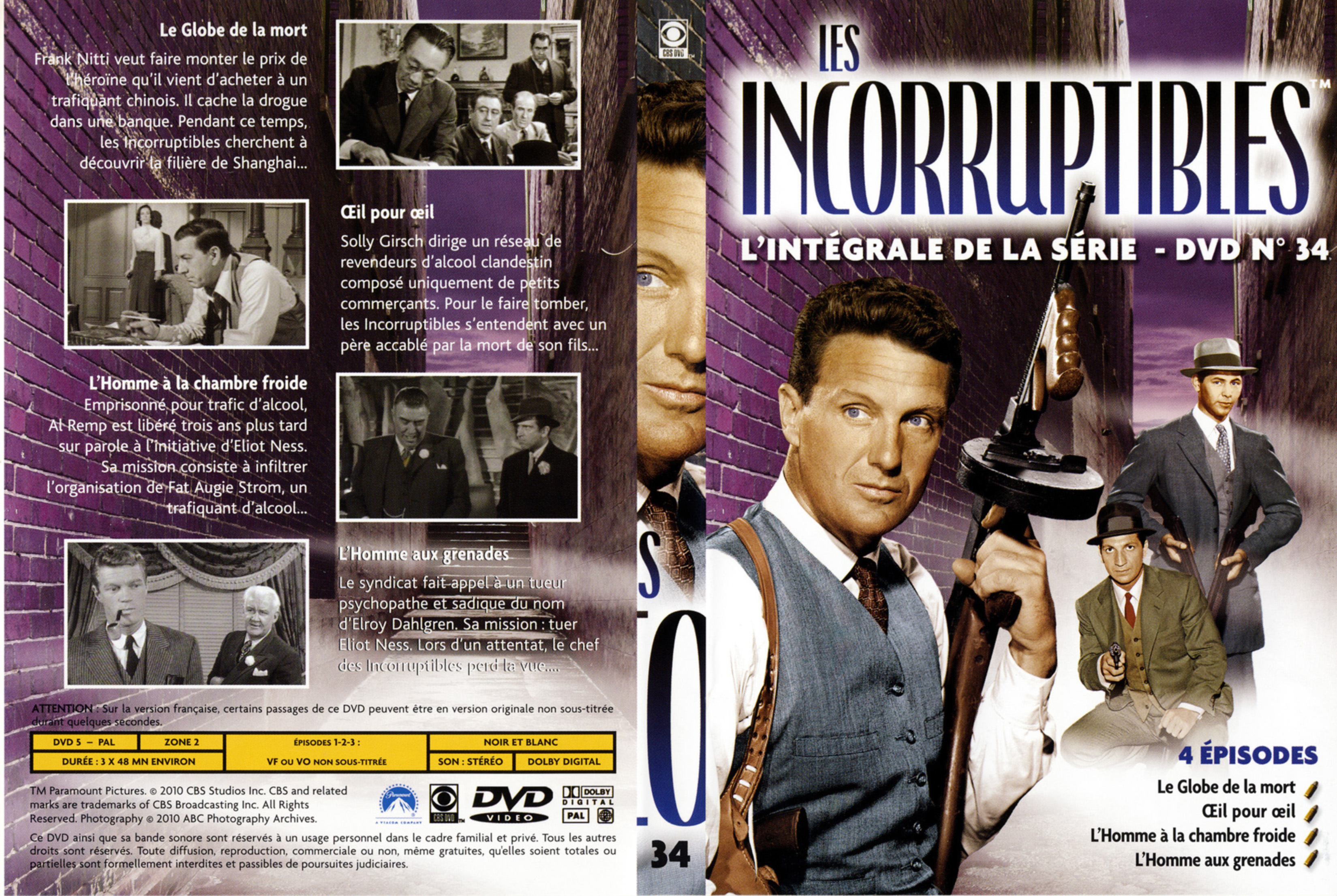 Jaquette DVD Les incorruptibles intgrale DVD 34