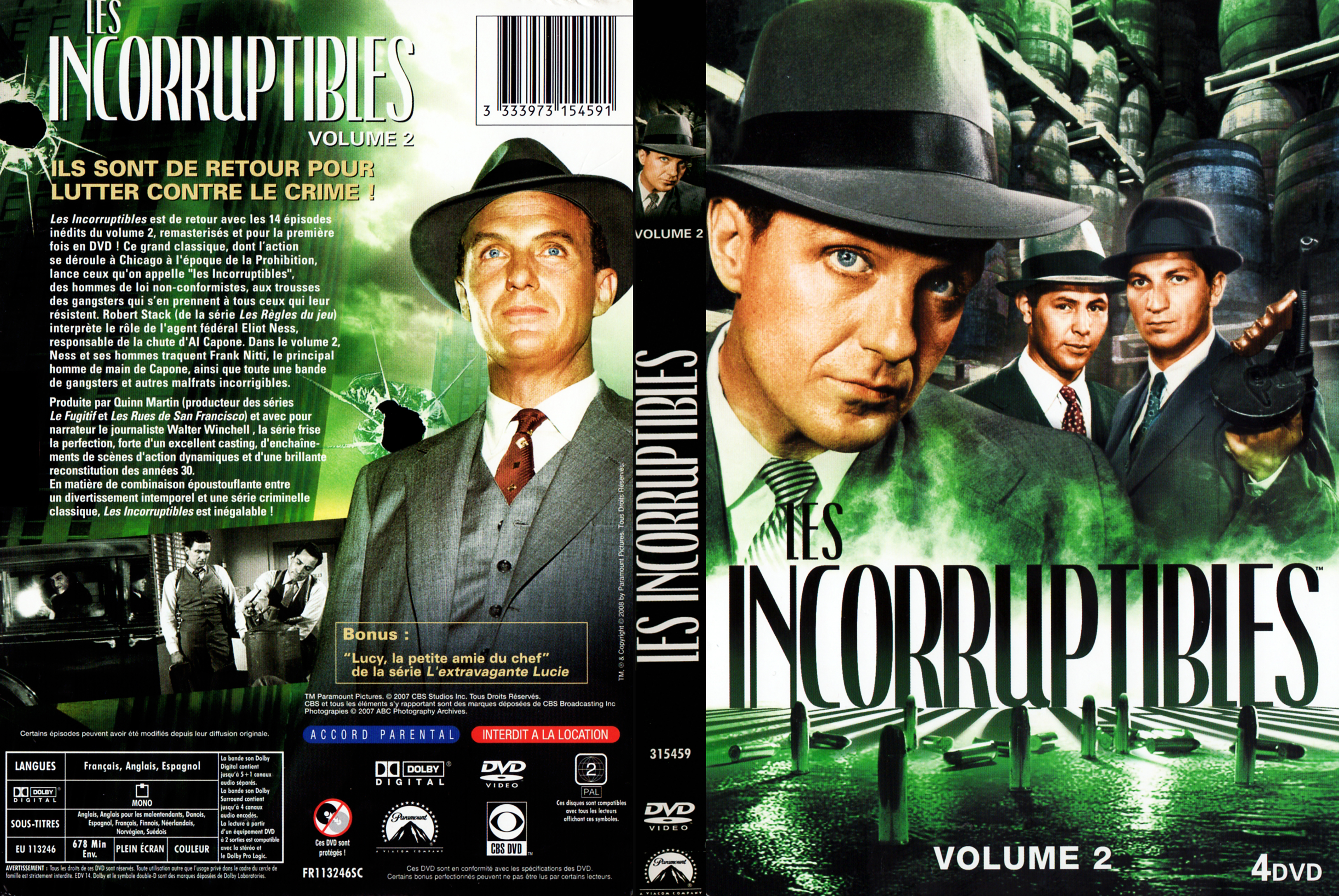 Jaquette DVD Les incorruptibles vol 02