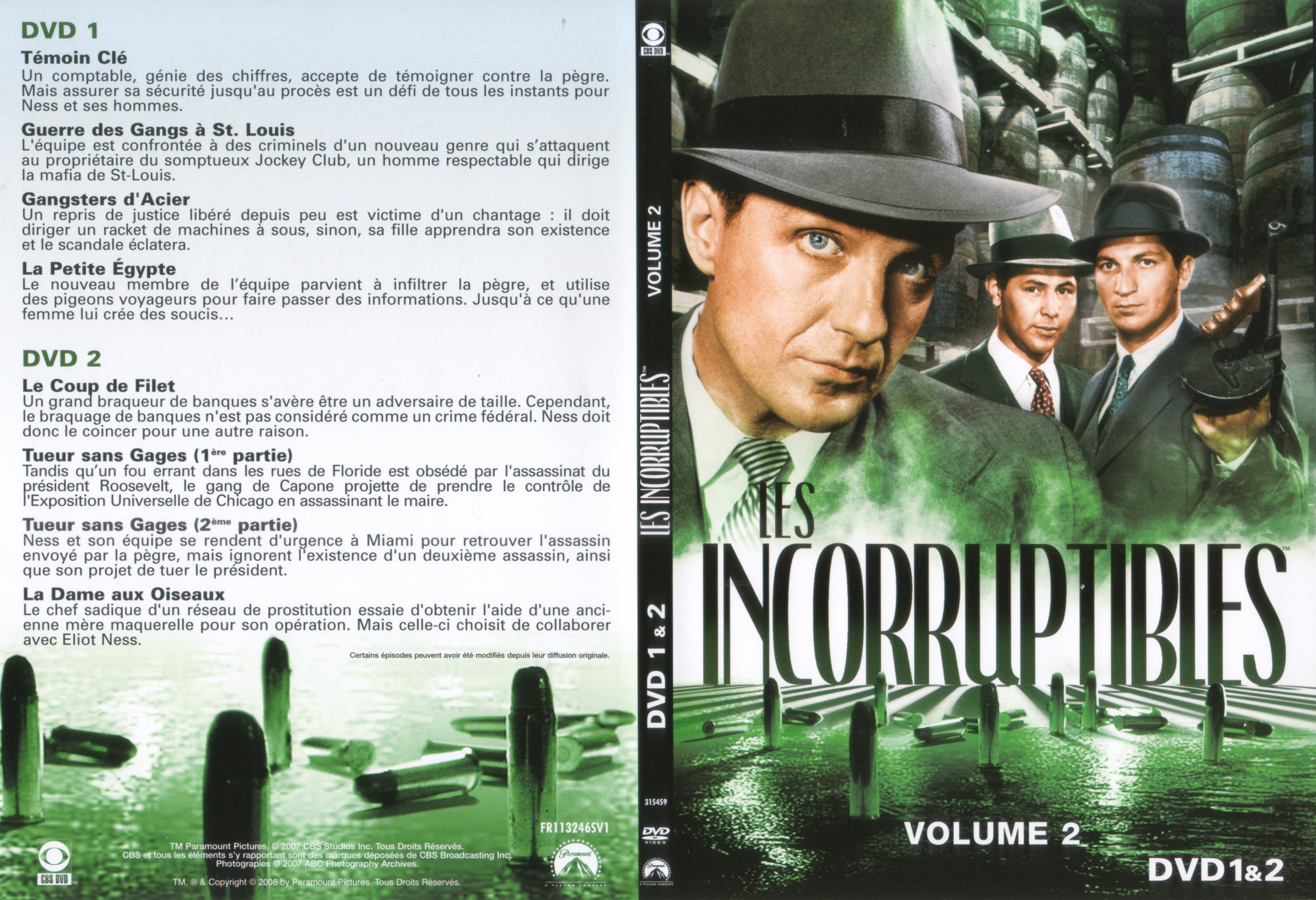 Jaquette DVD Les incorruptibles vol 02 DVD 1