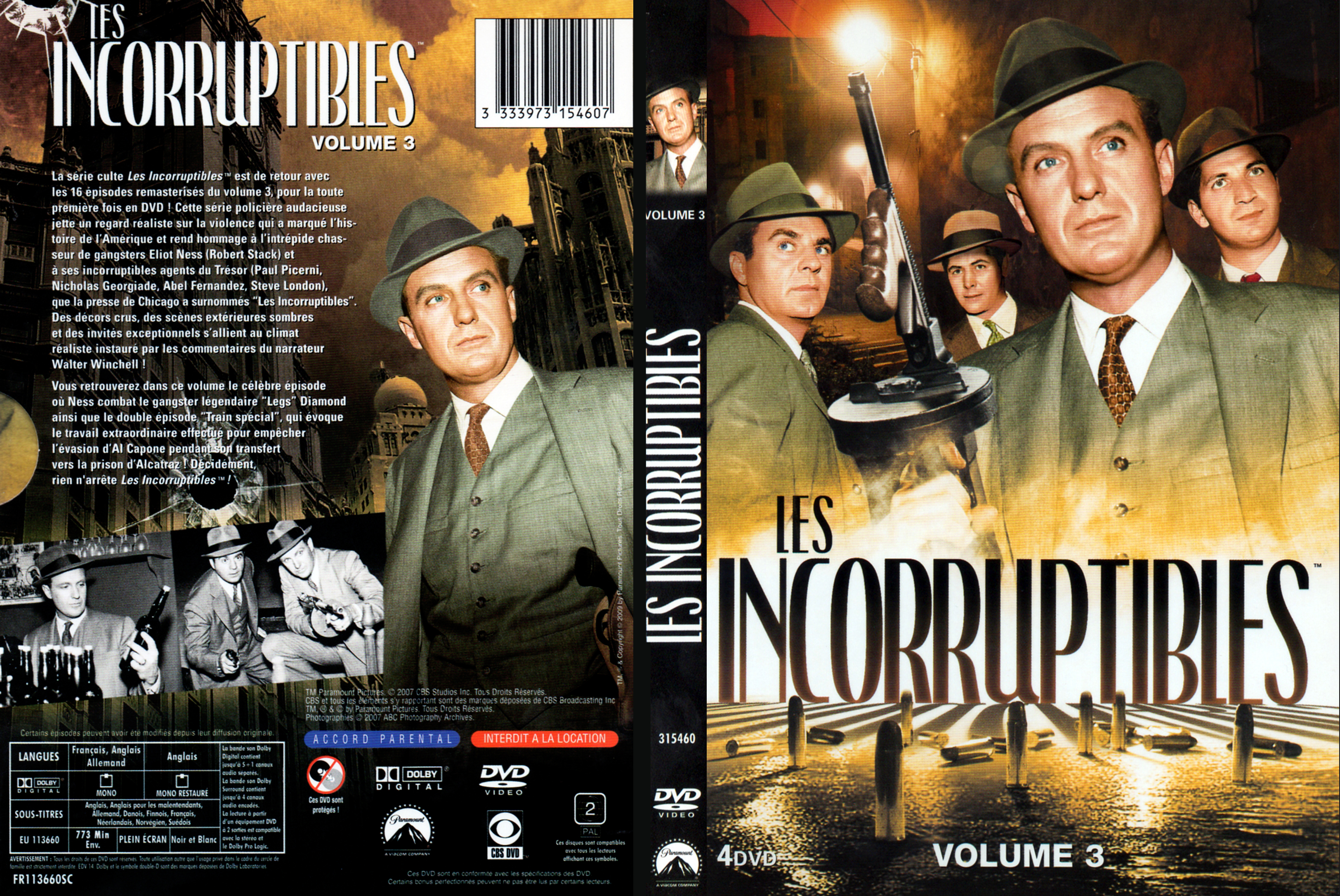 Jaquette DVD Les incorruptibles vol 03