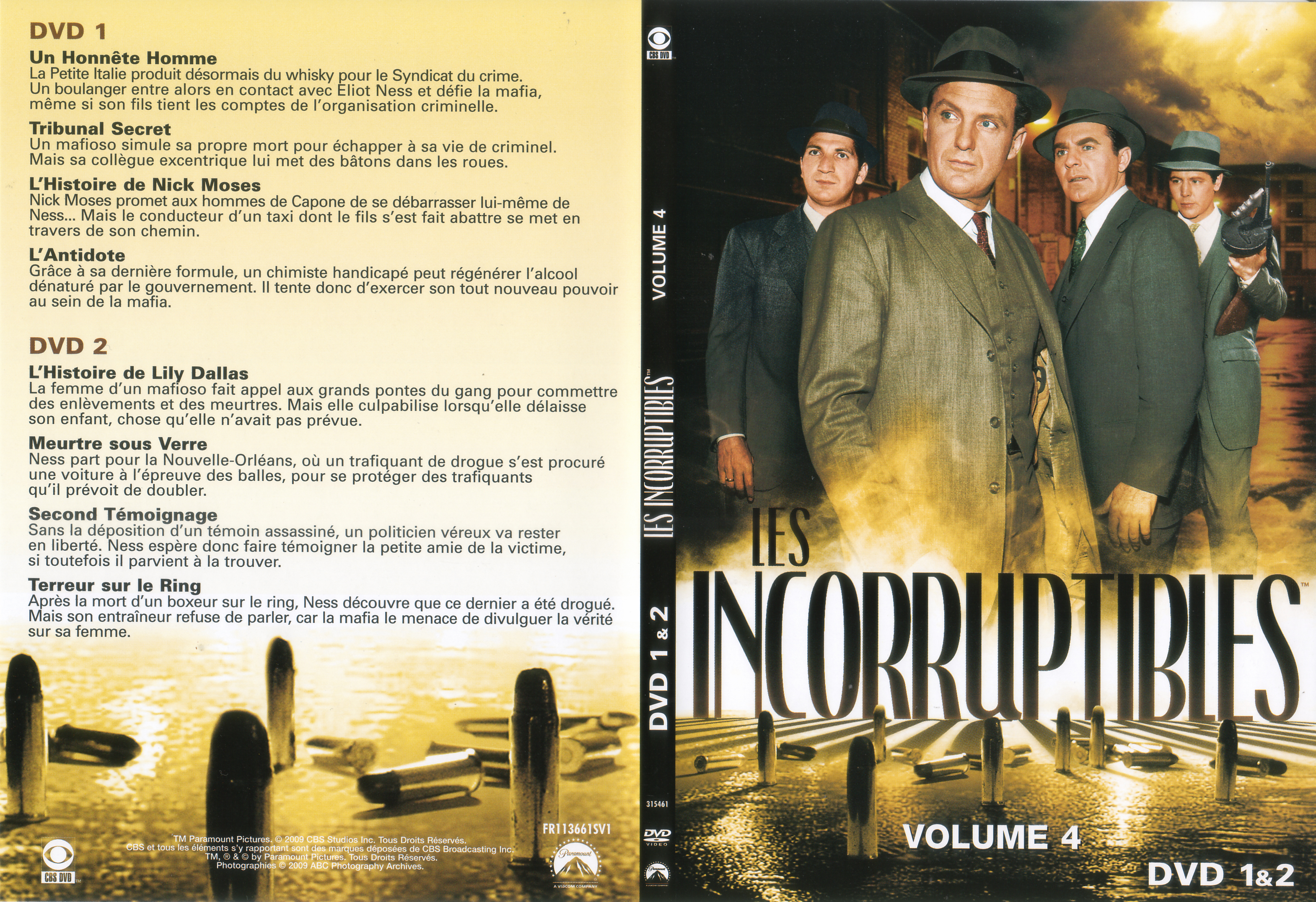 Jaquette DVD Les incorruptibles vol 04 DVD 1