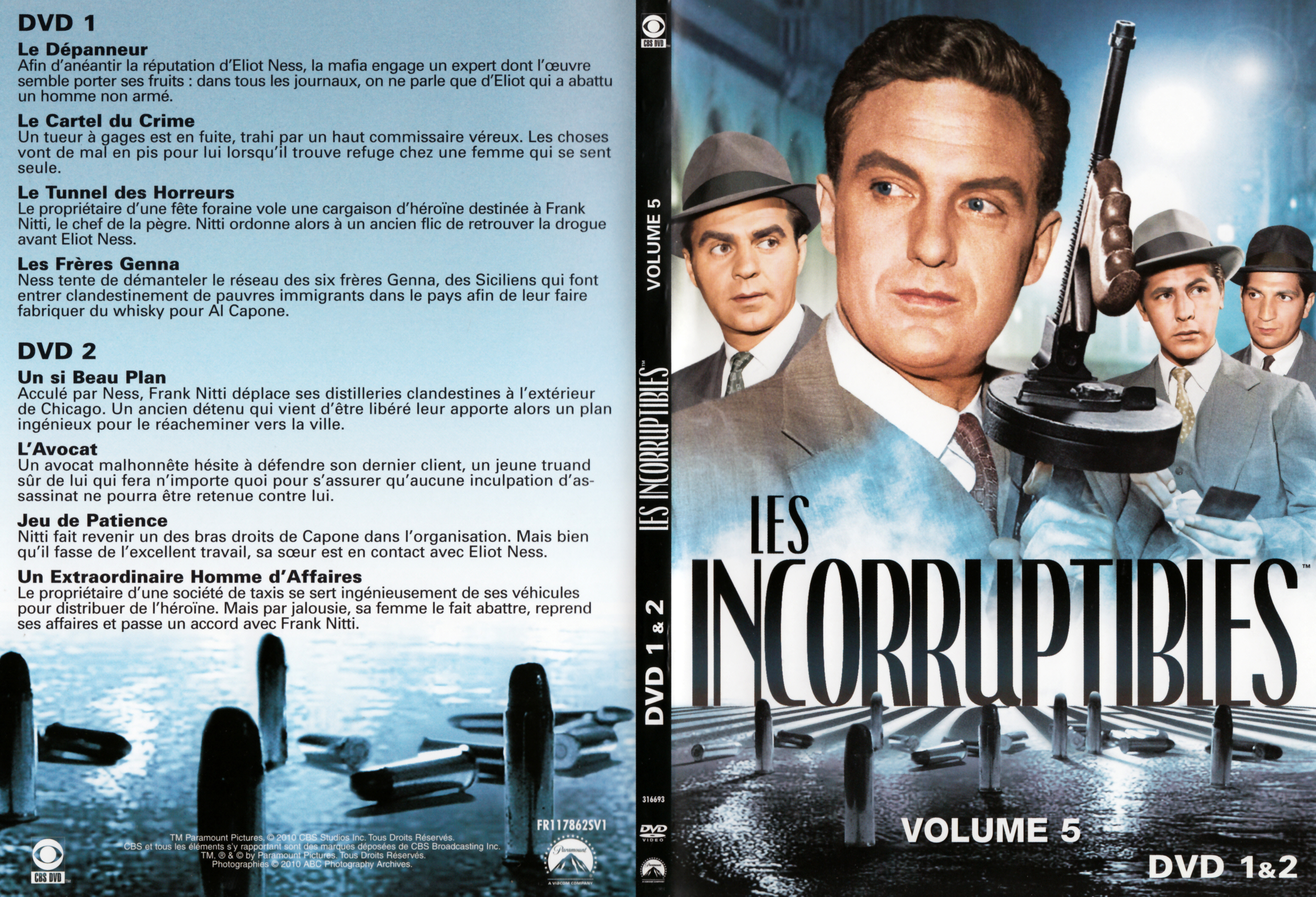 Jaquette DVD Les incorruptibles vol 05 DVD 1