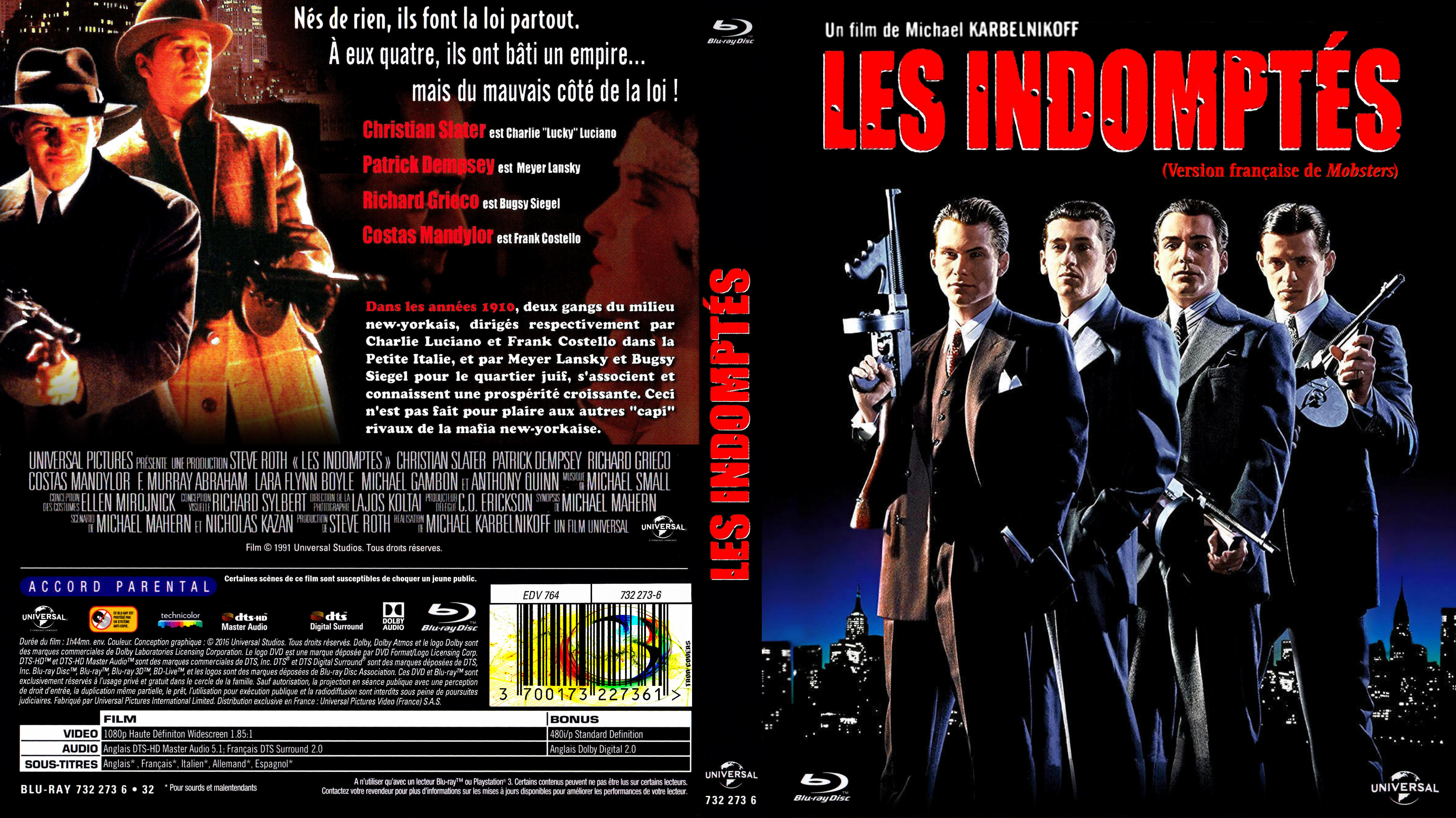 Jaquette DVD Les indompts custom (BLU-RAY)