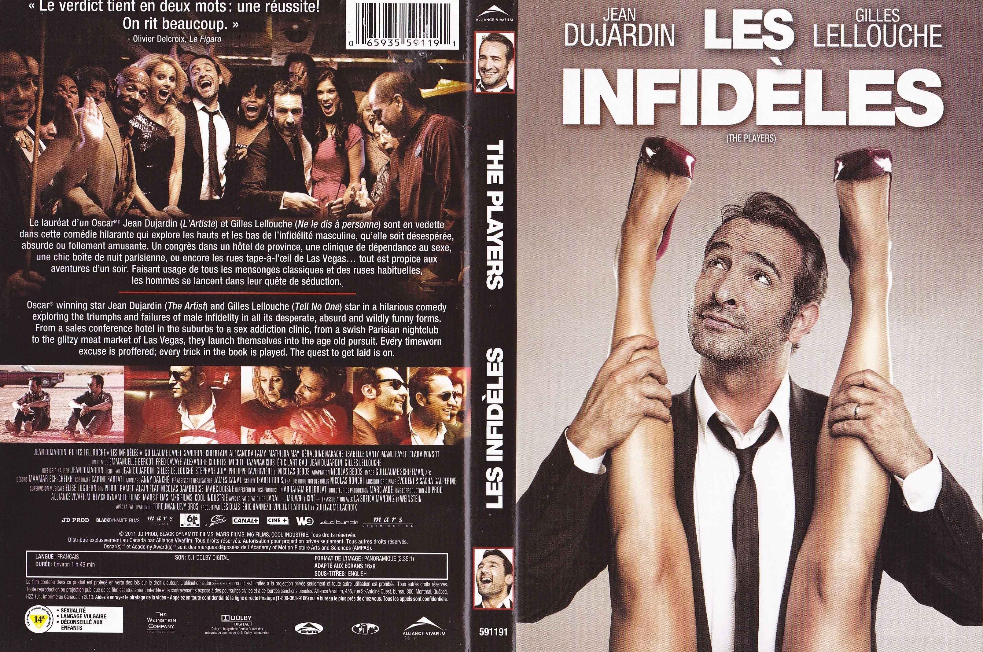 Jaquette DVD Les infidles -  The players (Canadienne)