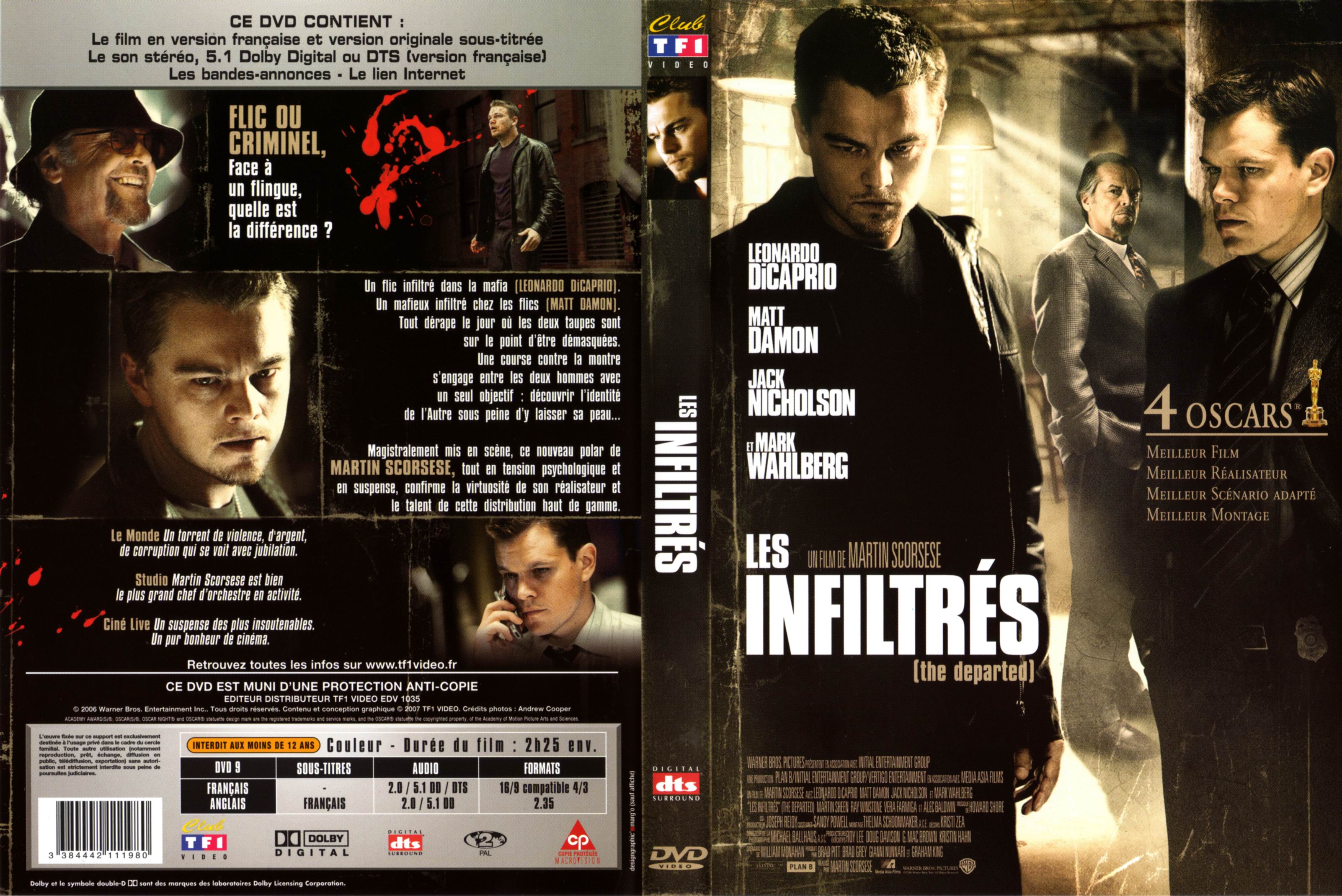 Jaquette DVD Les infiltrs