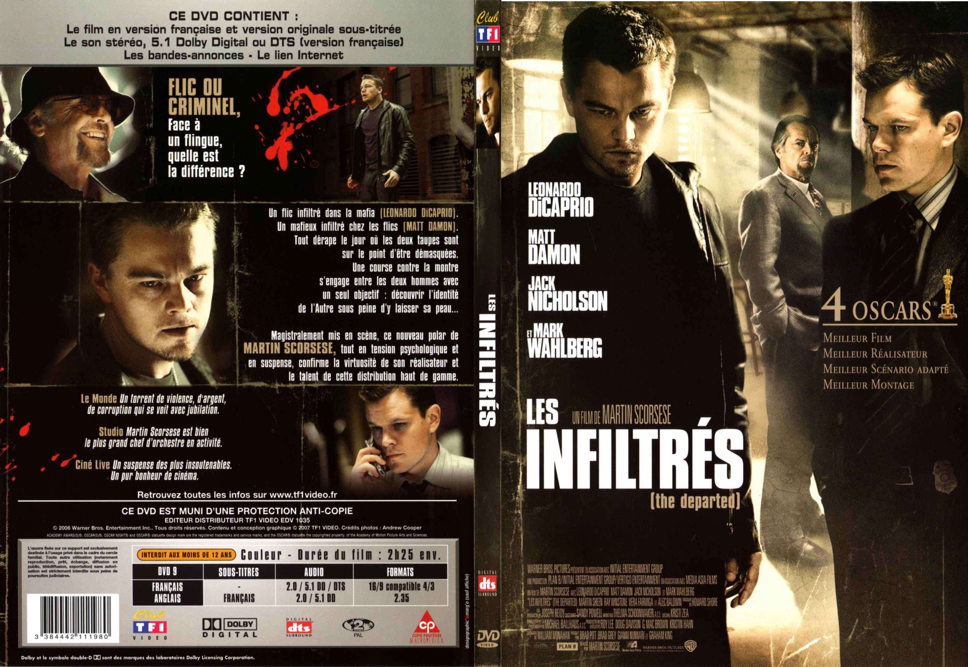 Jaquette DVD Les infiltrs - SLIM