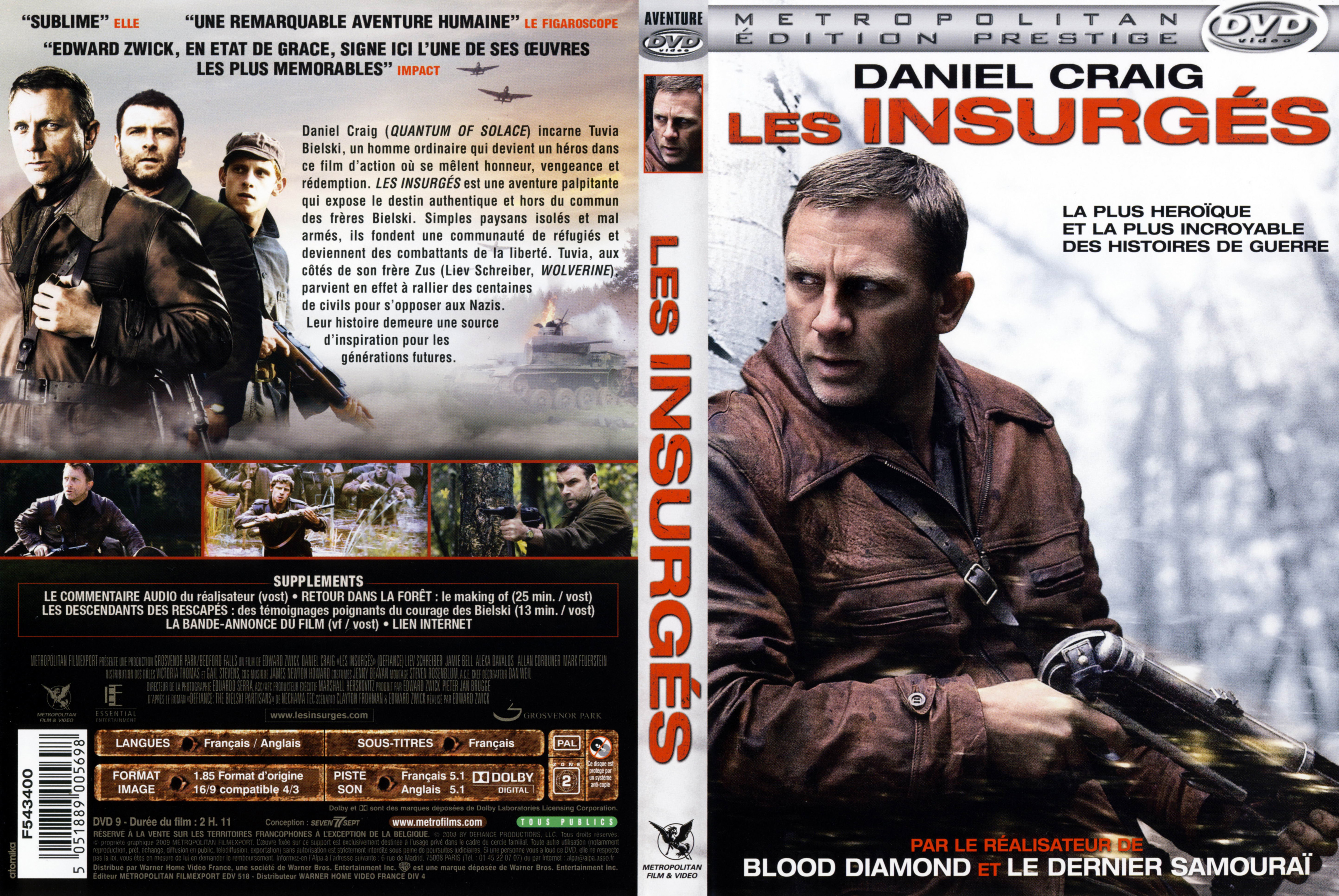 Jaquette DVD Les insurgs