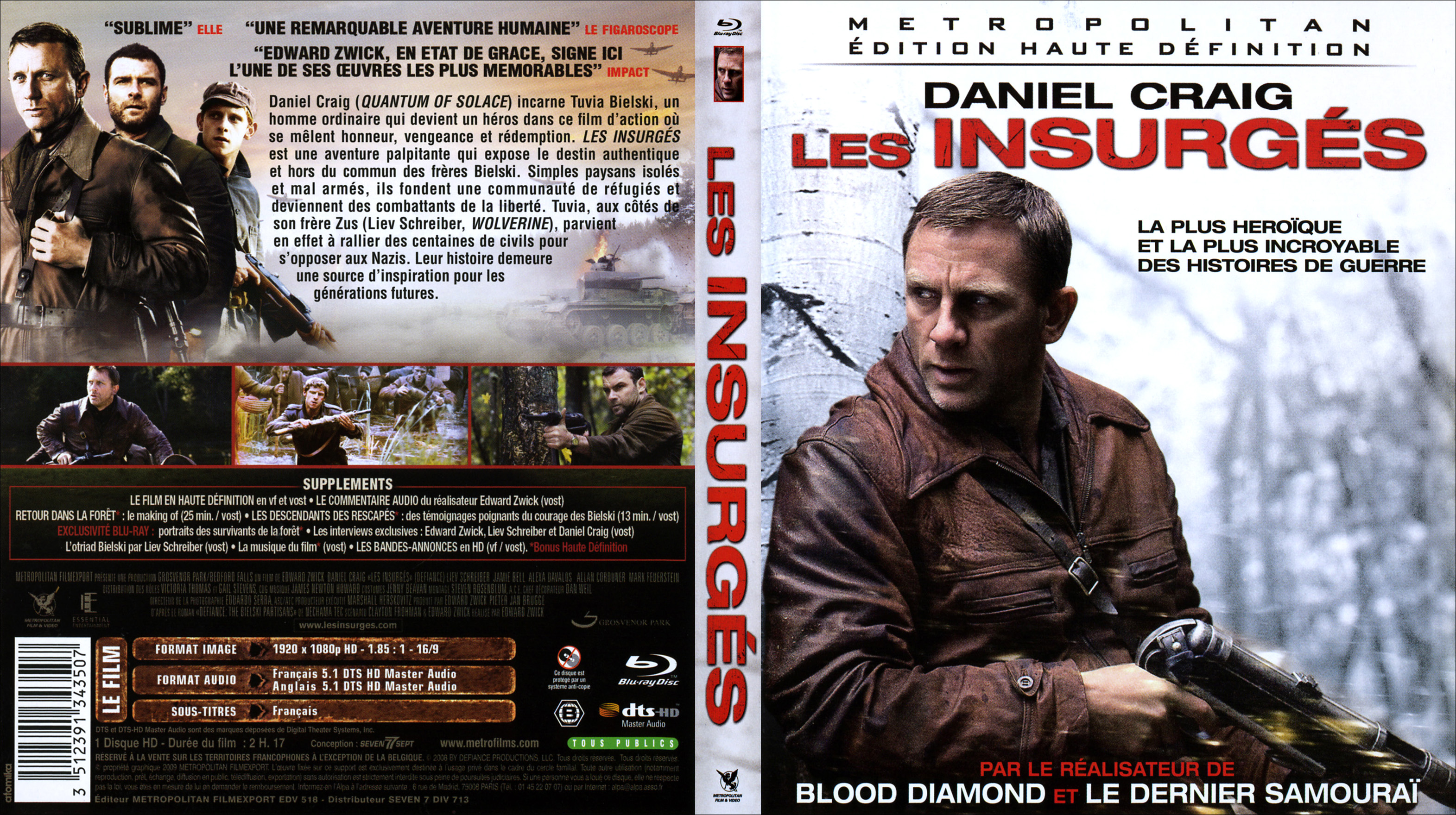 Jaquette DVD Les insurgs (BLU-RAY)