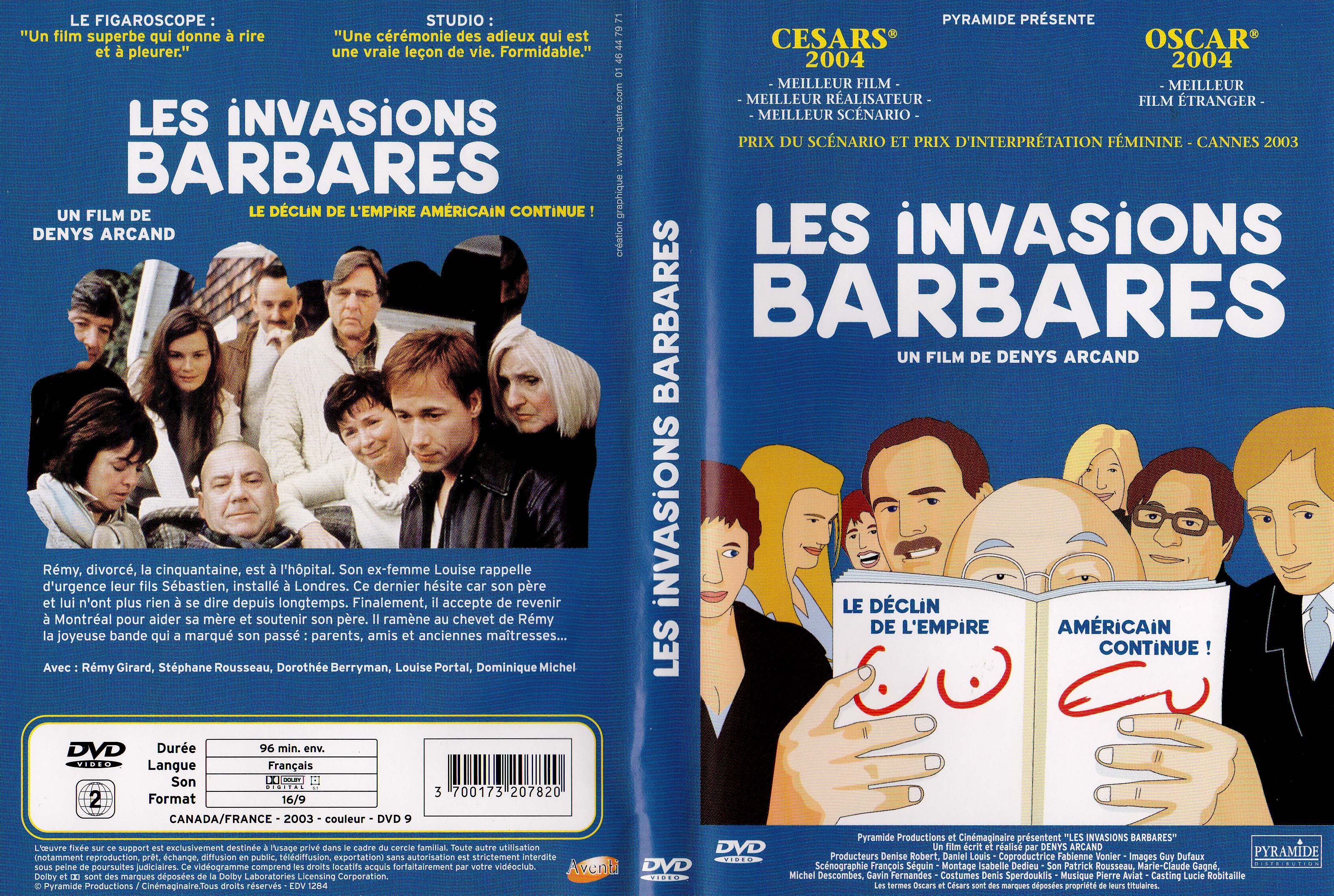 Jaquette DVD Les invasions barbares v3