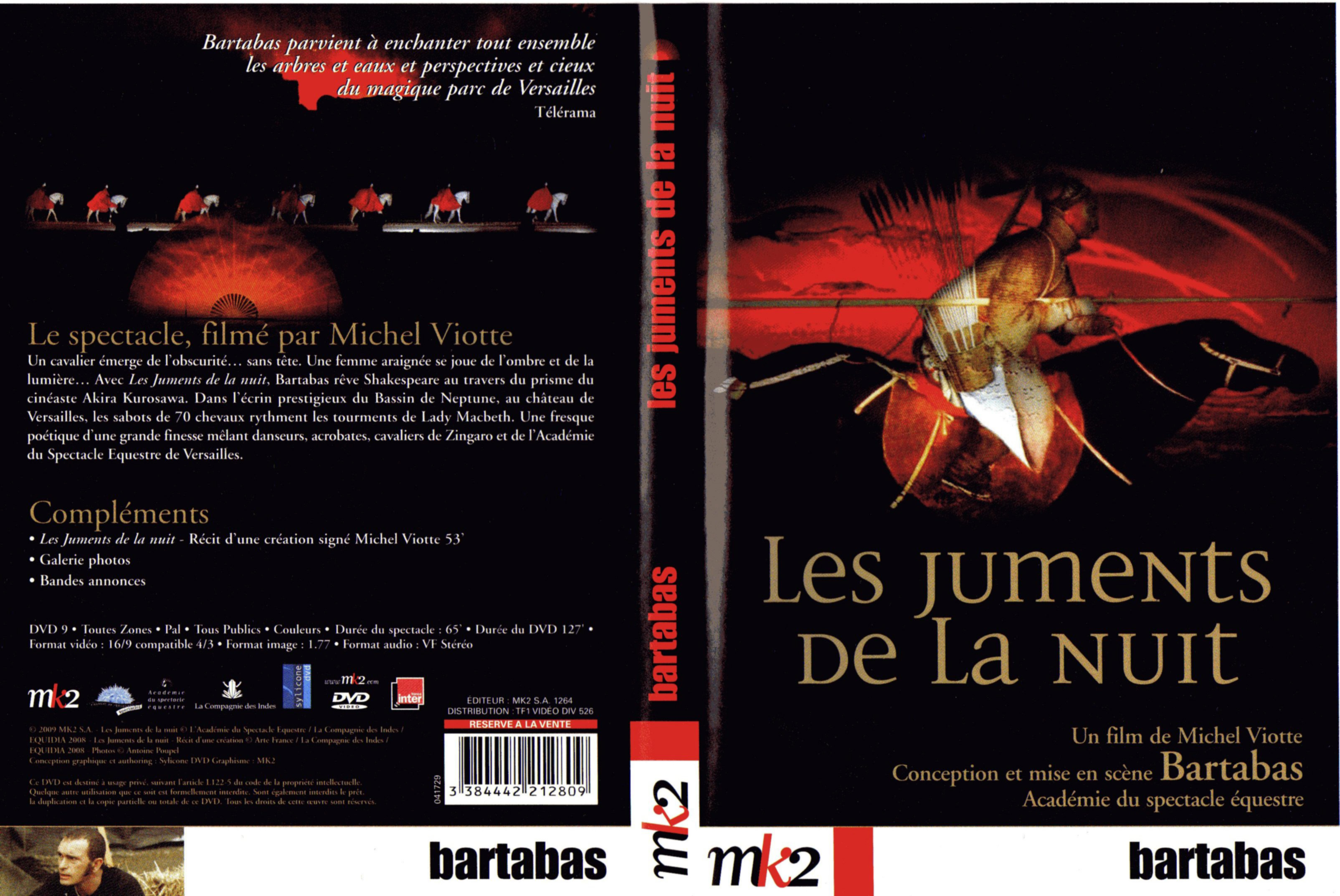 Jaquette DVD Les juments de la nuit