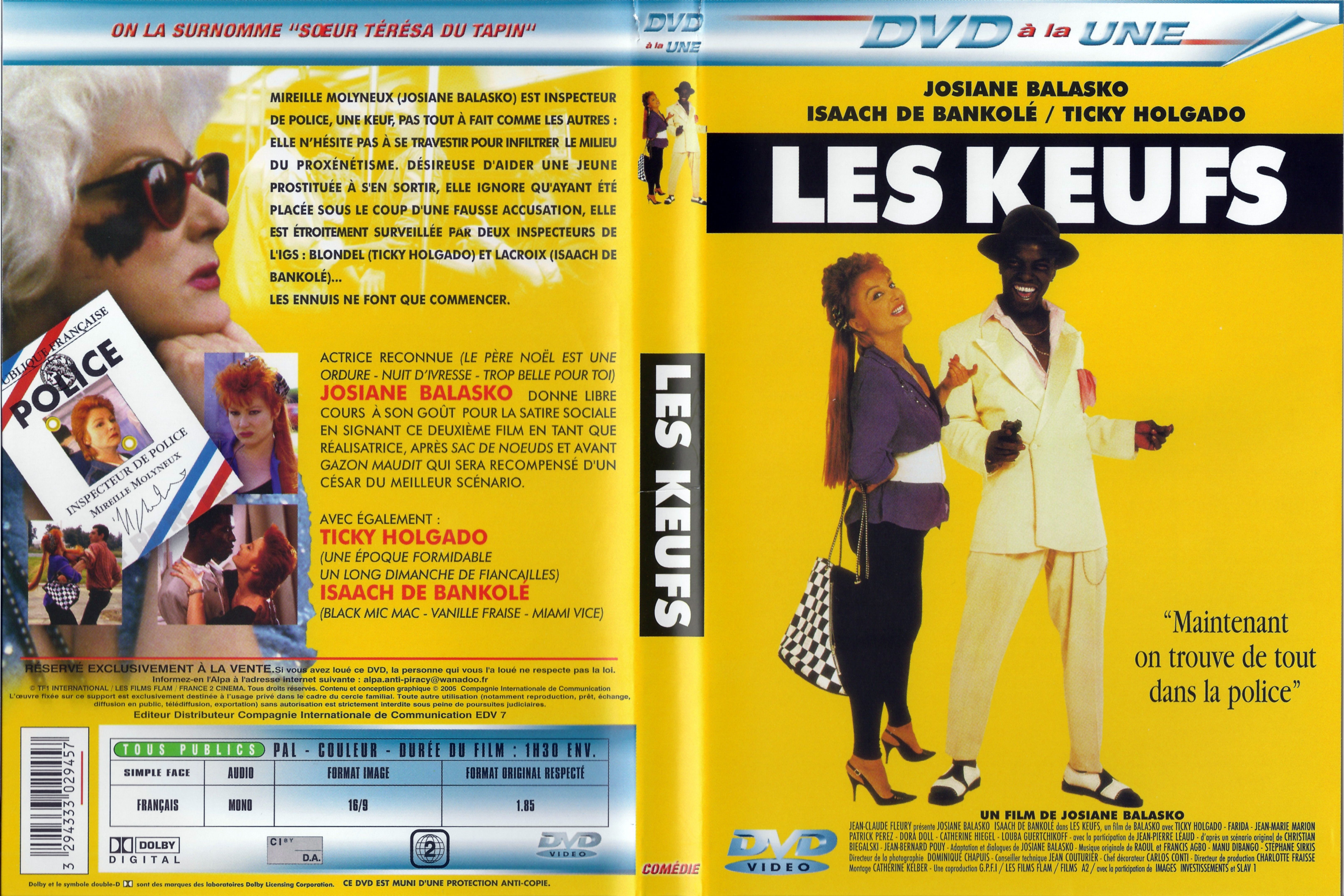 Jaquette DVD Les keufs