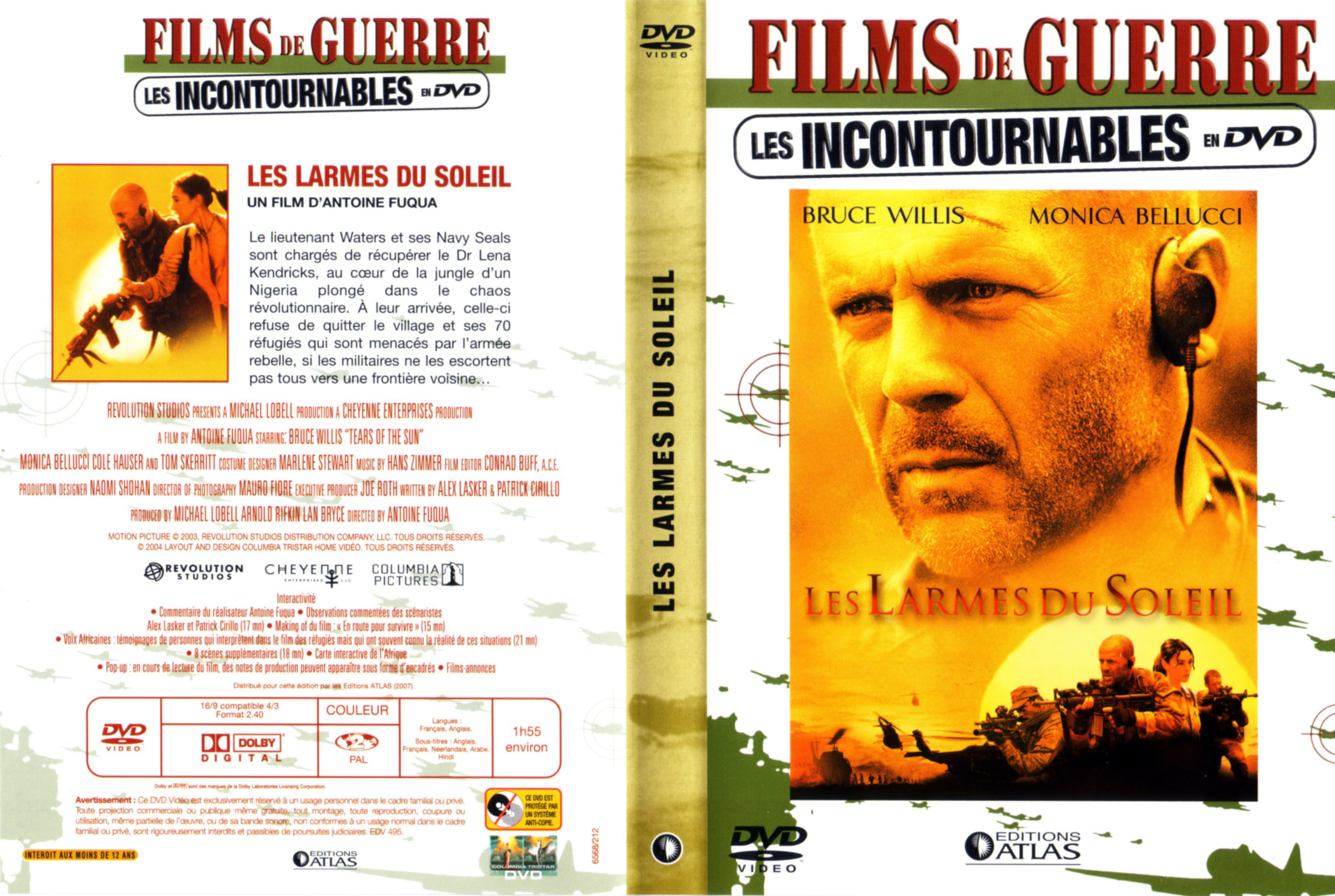 Jaquette DVD Les larmes du soleil v3