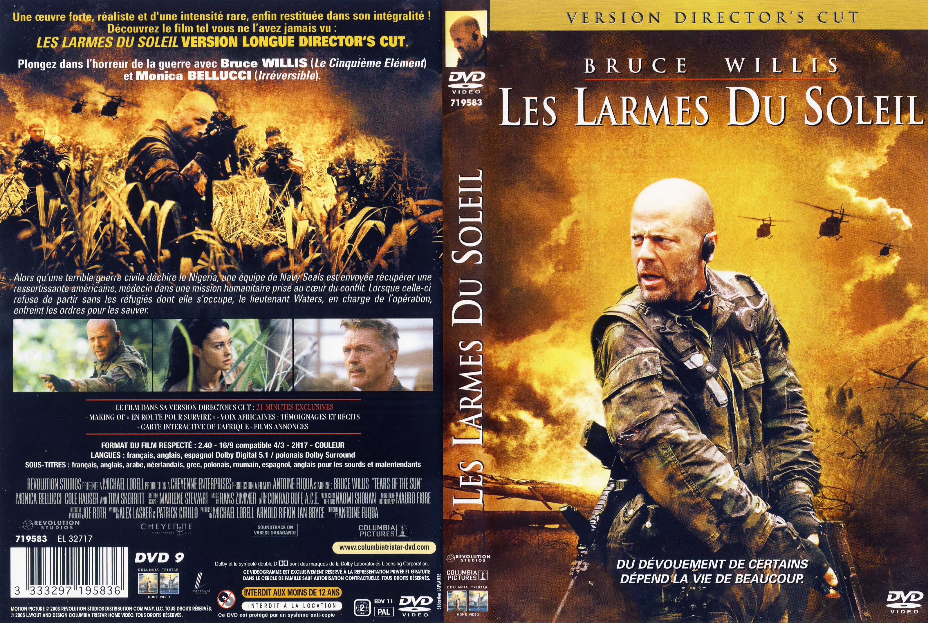 Jaquette DVD Les larmes du soleil v4