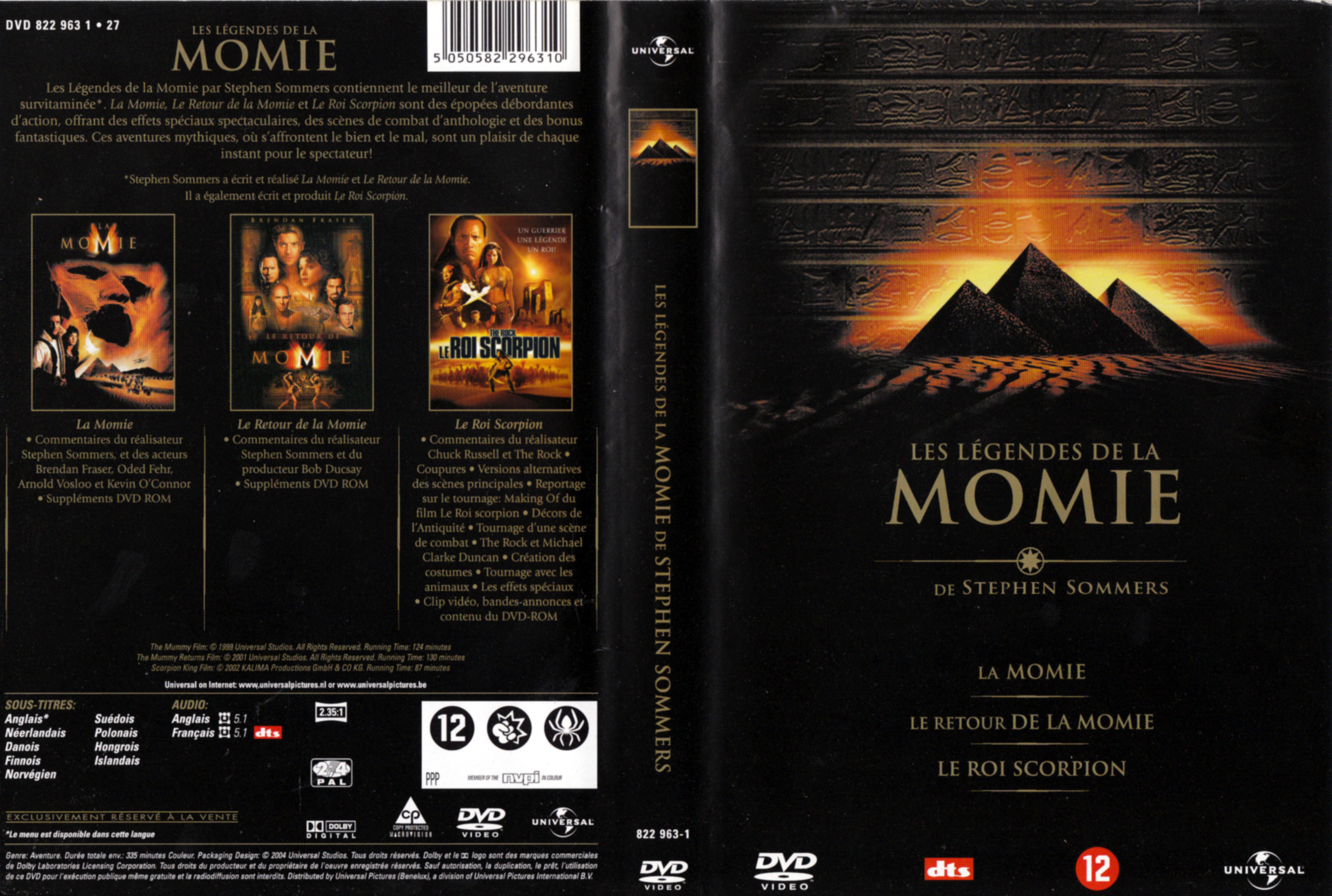 Jaquette DVD Les lgendes de la Momie