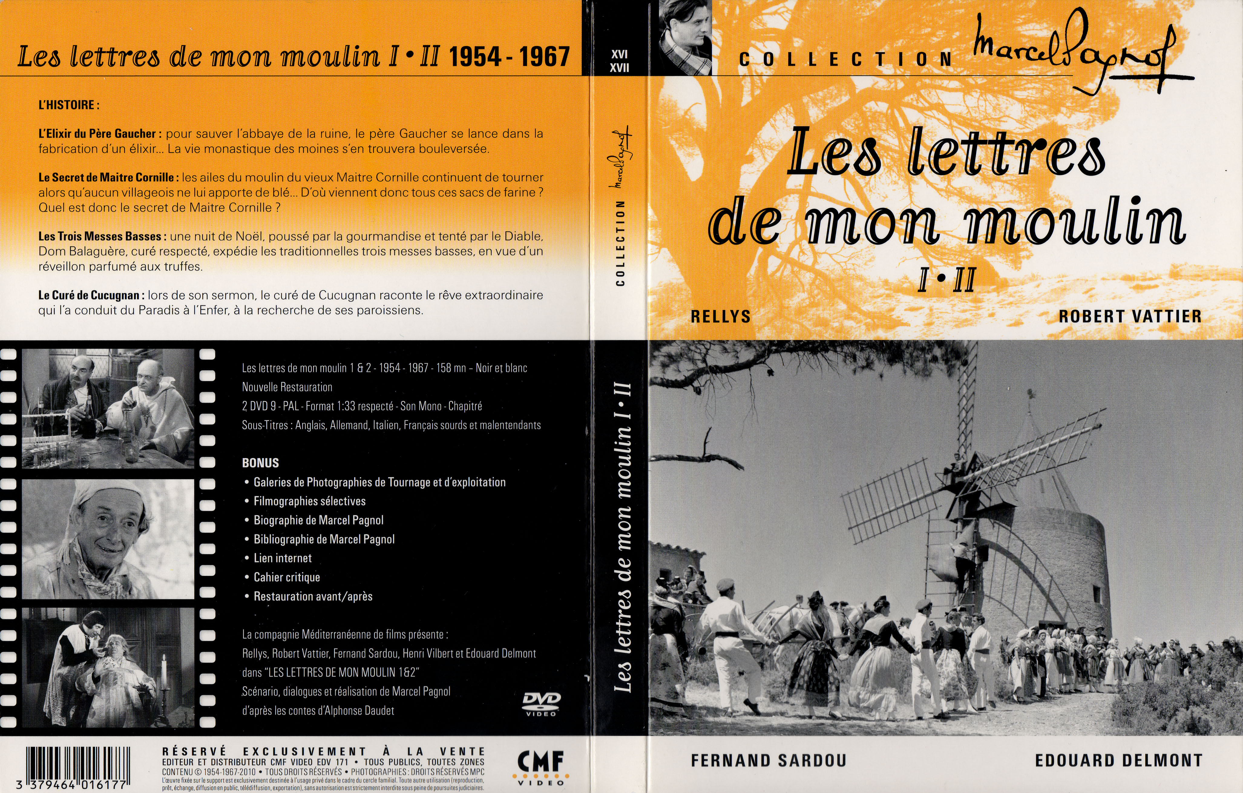 Jaquette DVD Les lettres de mon moulin