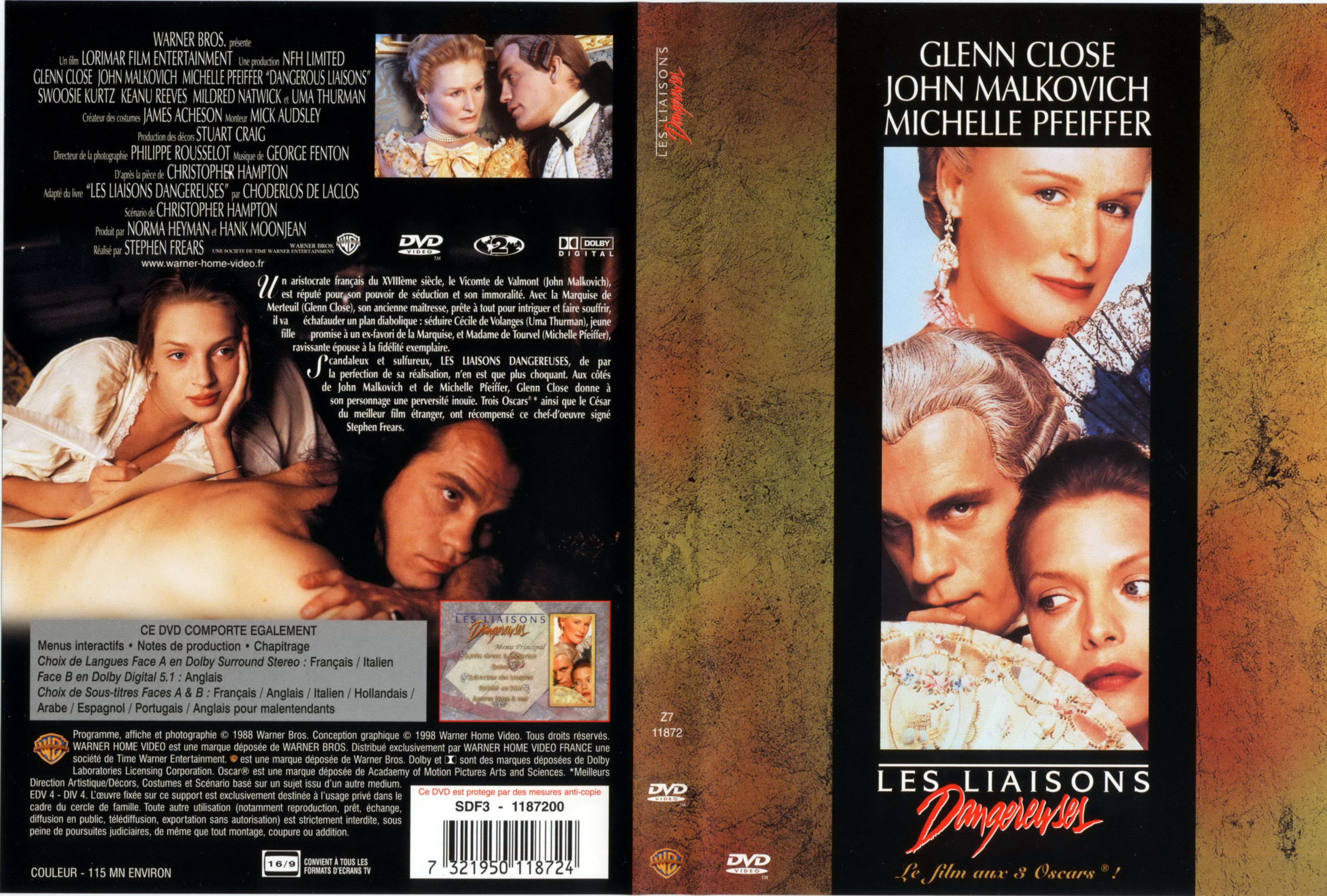 Jaquette DVD Les liaisons dangereuses