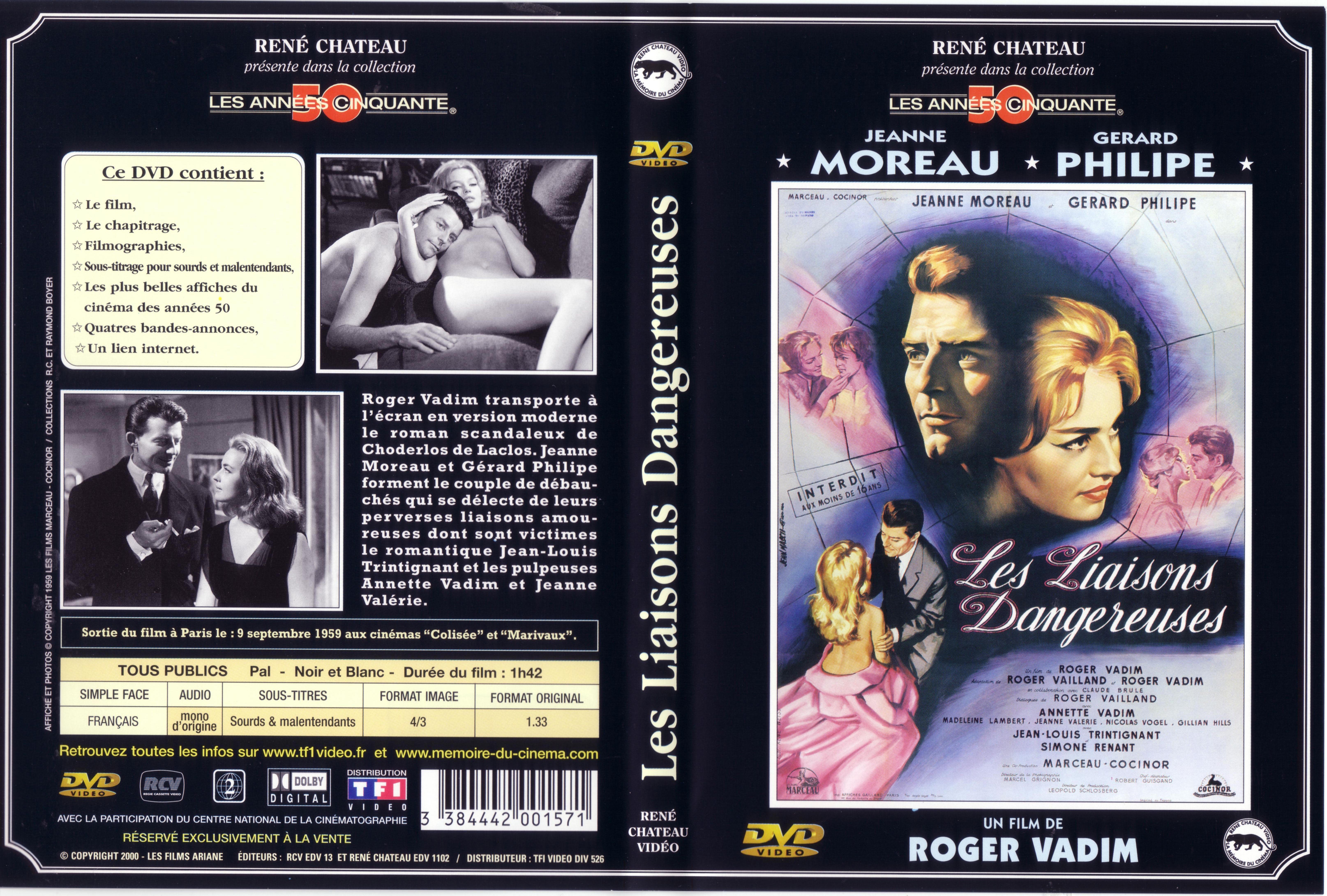 Jaquette DVD Les liaisons dangereuses (1959)