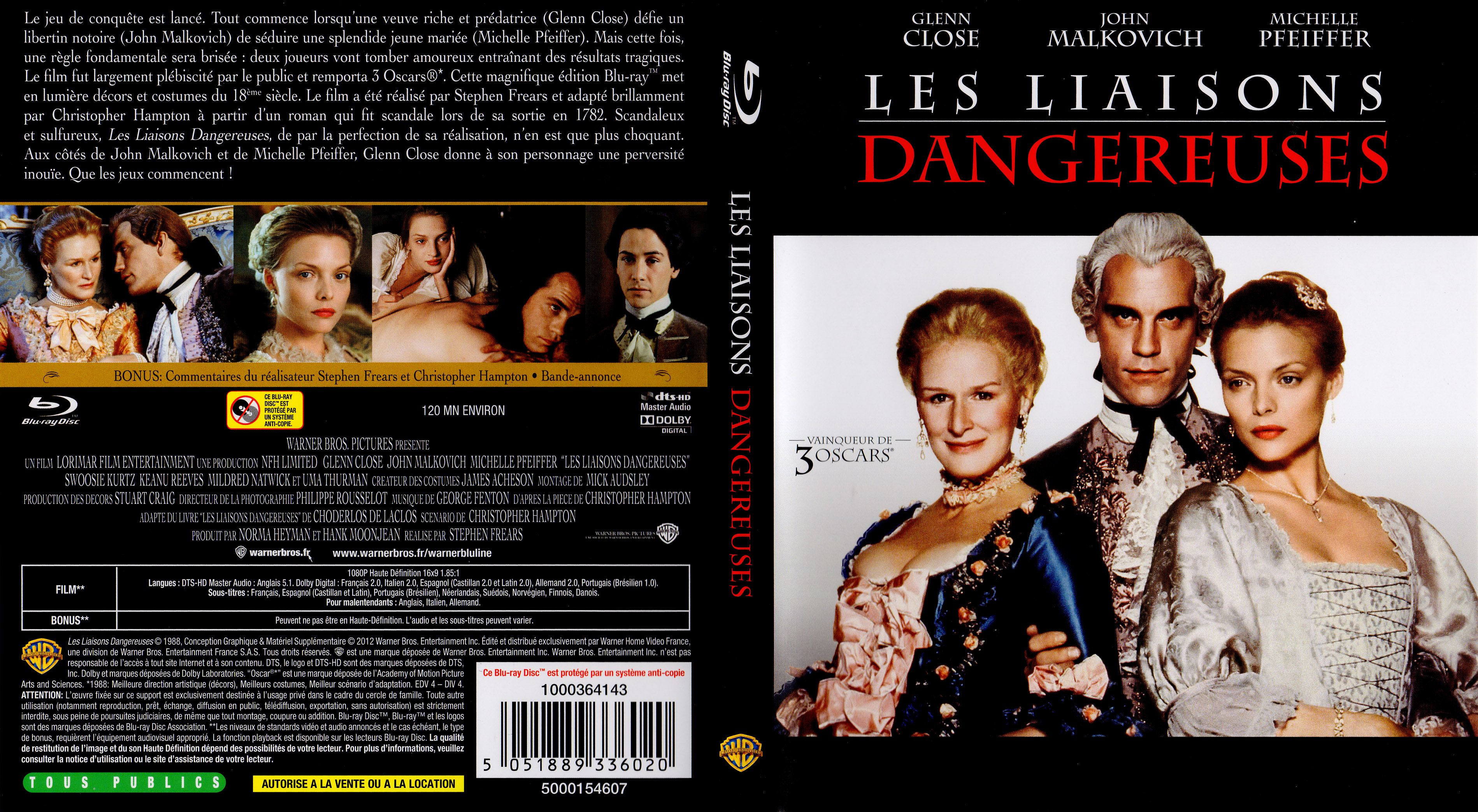 Jaquette DVD Les liaisons dangereuses (BLU-RAY)