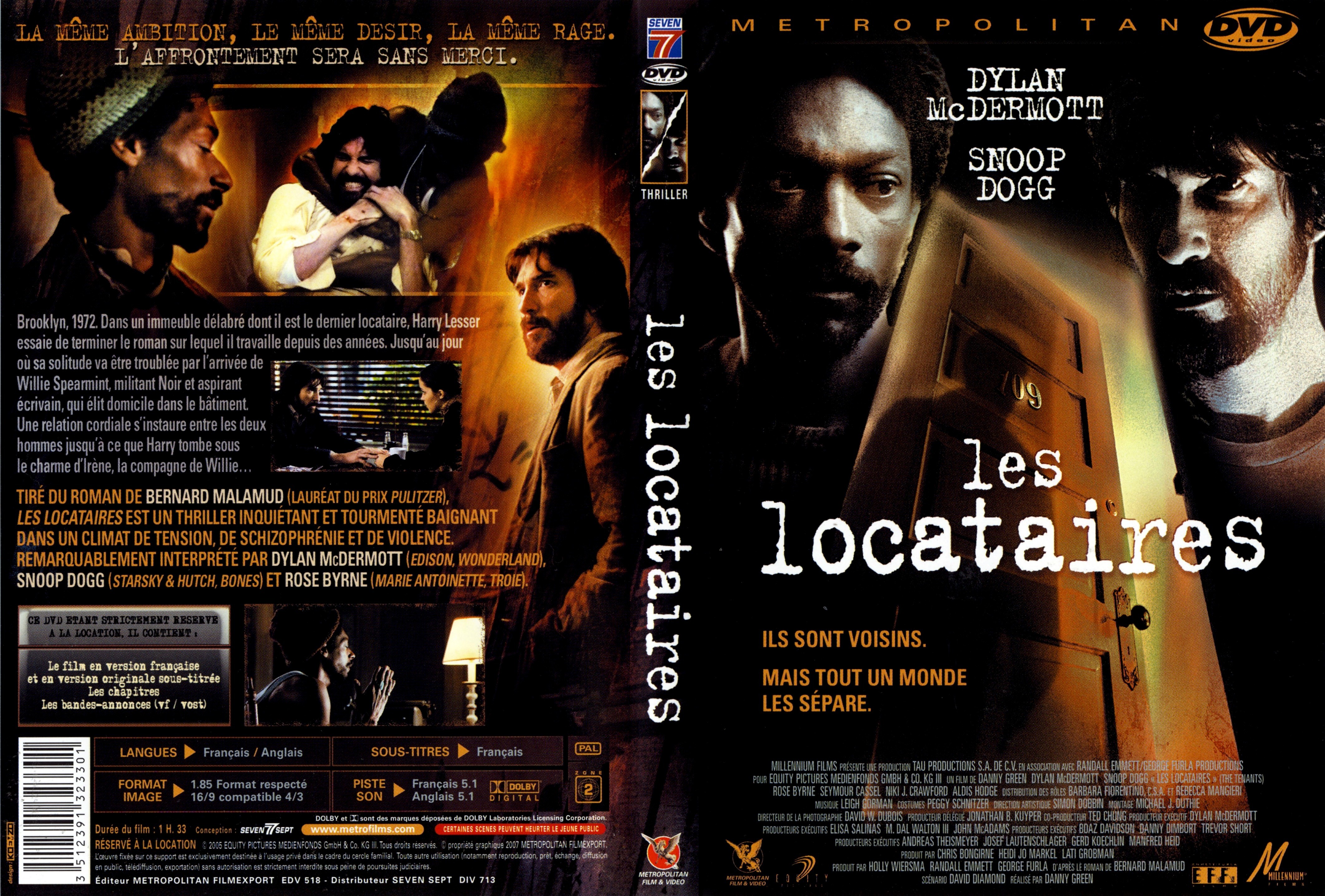 Jaquette DVD Les locataires