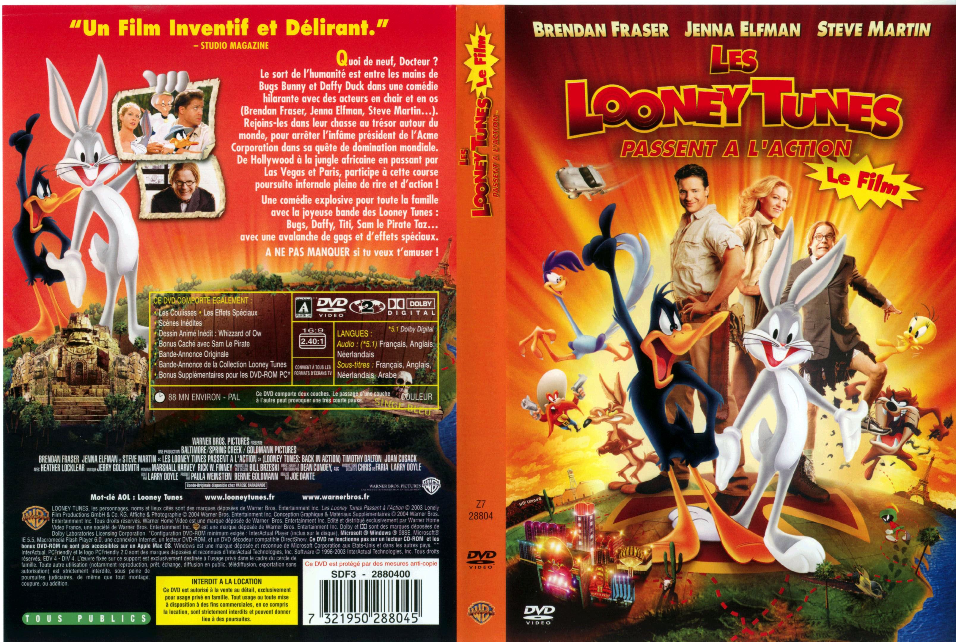 Jaquette DVD Les looney tunes passent  l