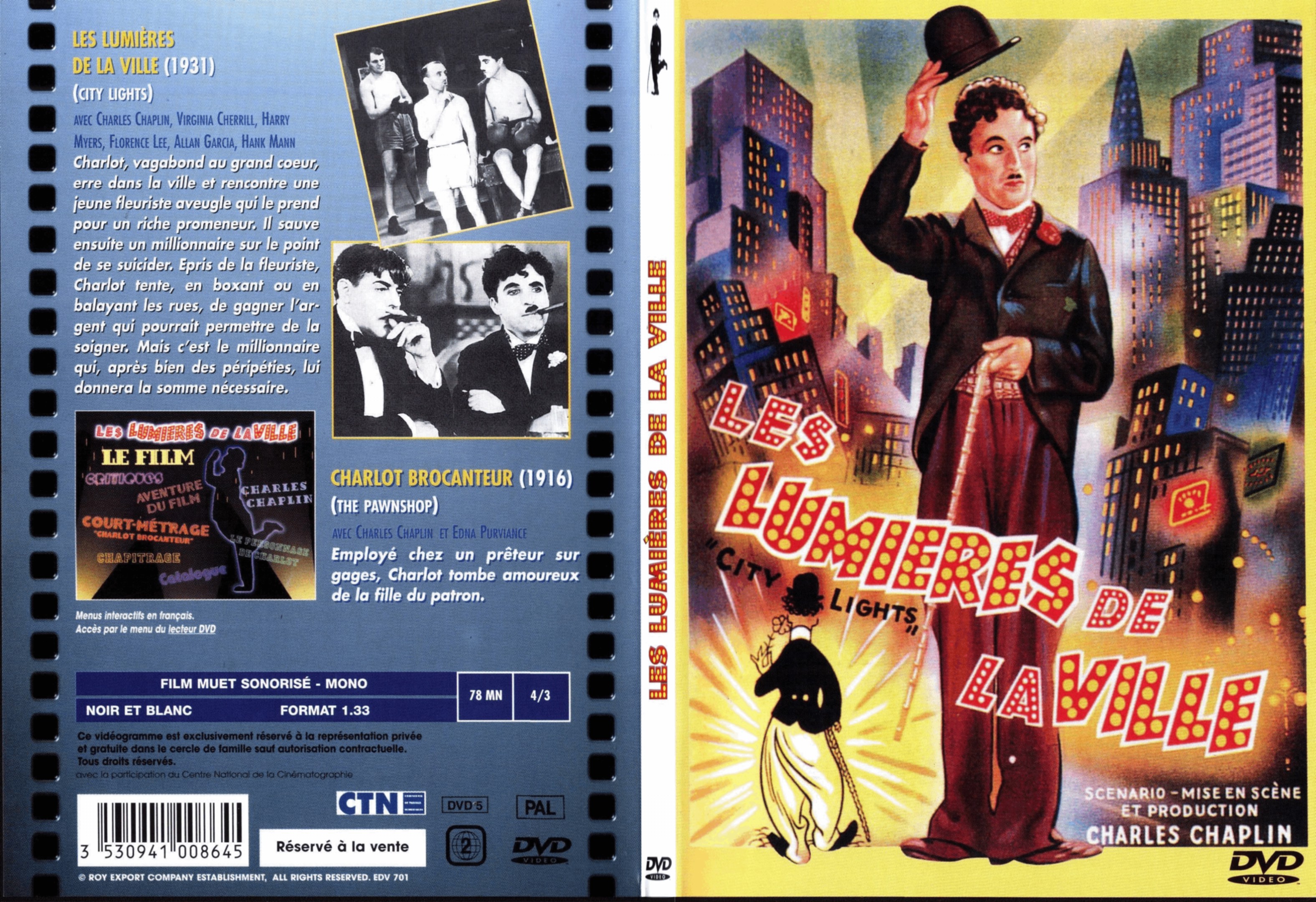 Jaquette DVD Les lumires de la ville - SLIM