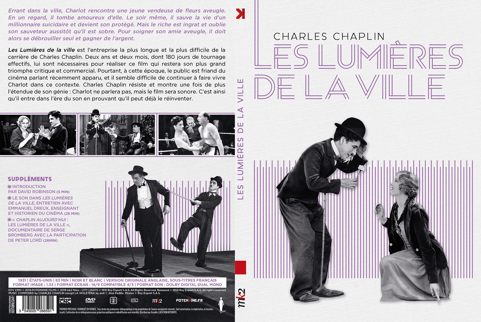 Jaquette DVD Les lumieres de la ville v4