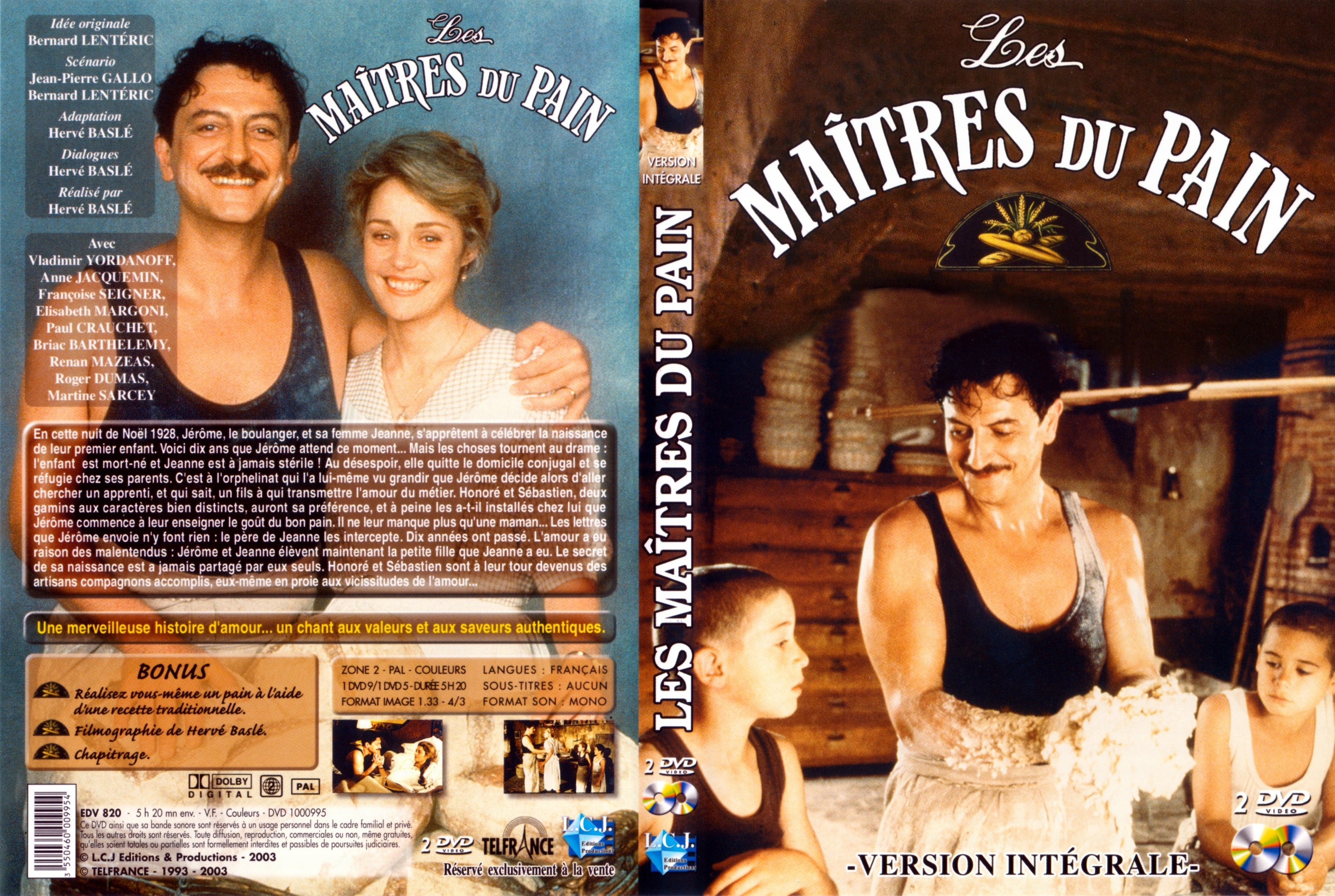 Jaquette DVD Les maitres du pain