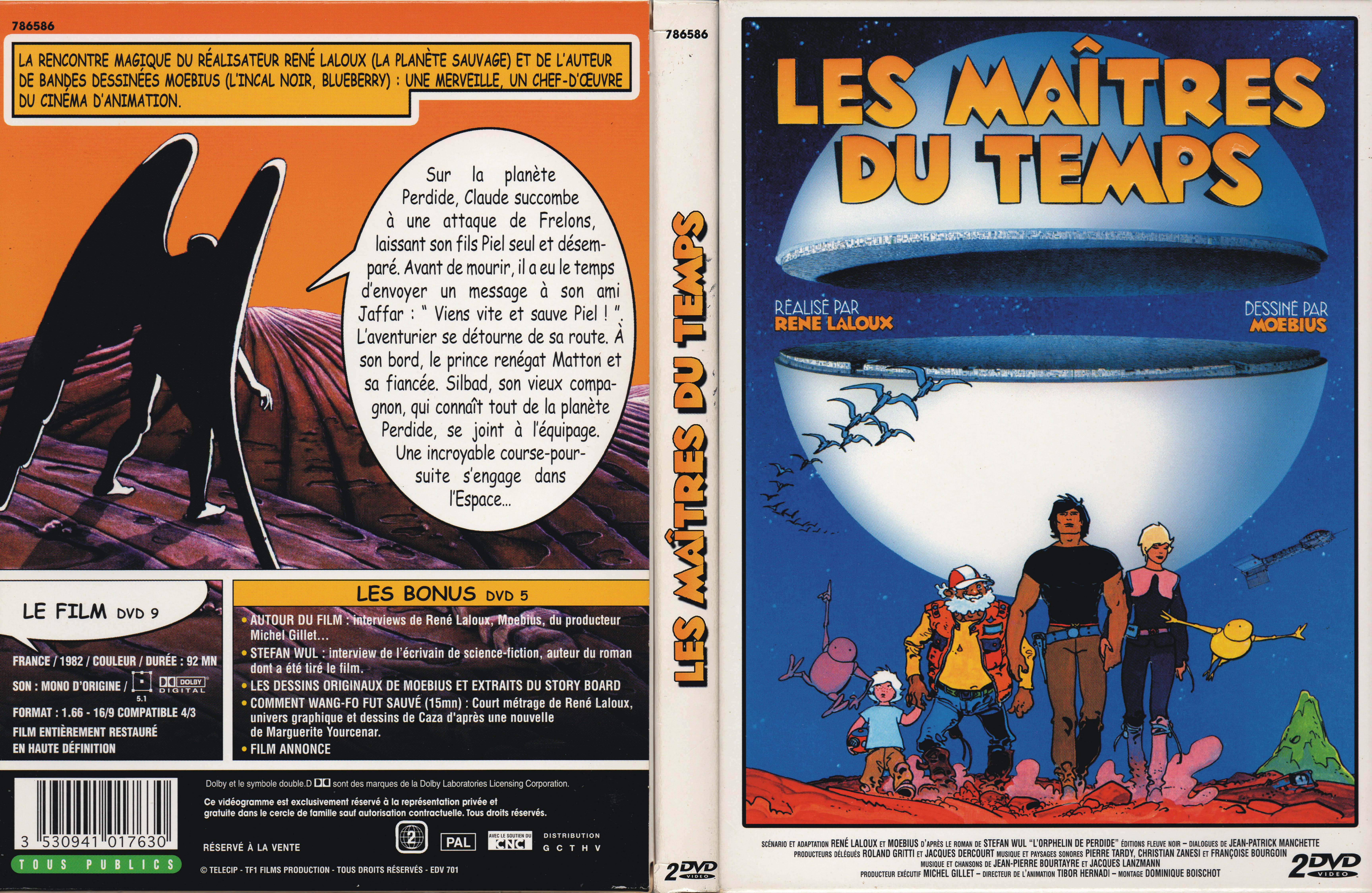 Jaquette DVD Les maitres du temps