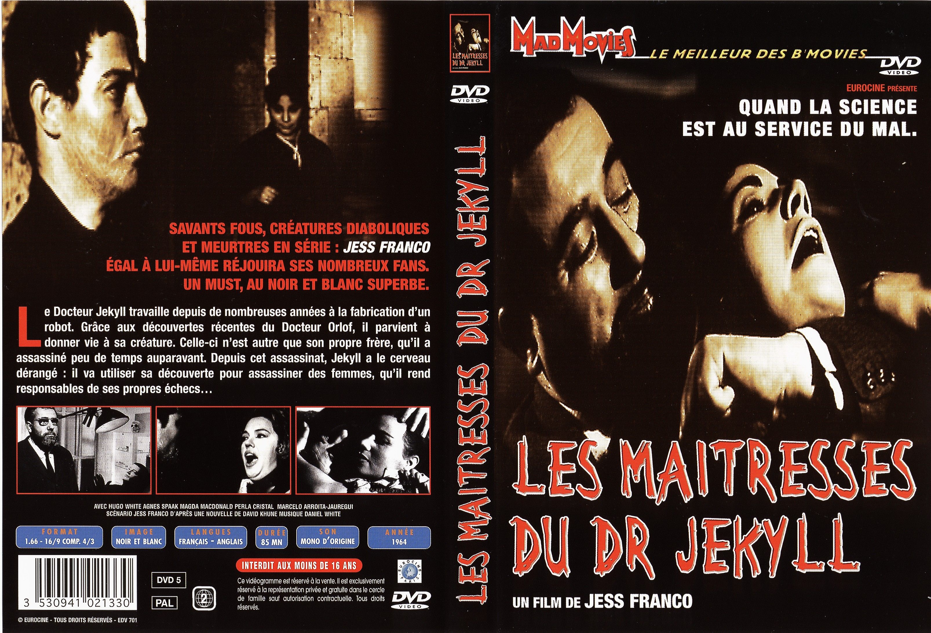 Jaquette DVD Les maitresses du Dr Jekyll