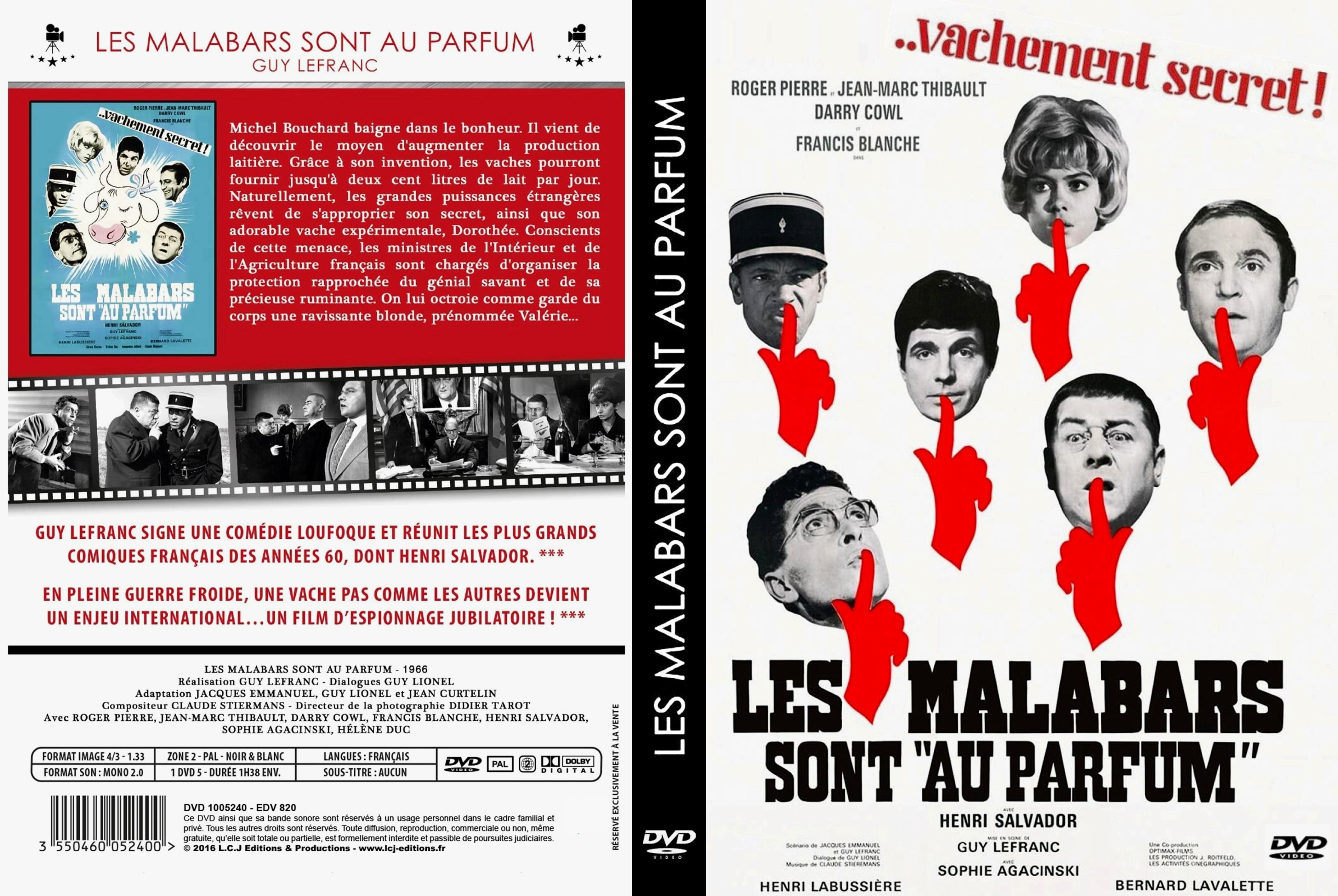 Jaquette DVD Les malabars sont au parfum custom